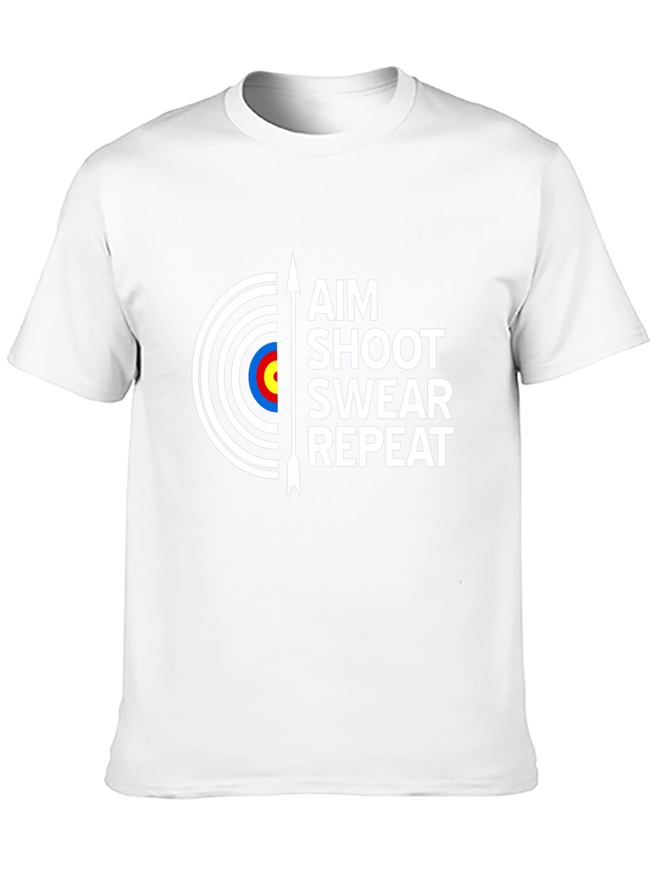 Aim Shoot Swear Repeat Archery T-Shirt