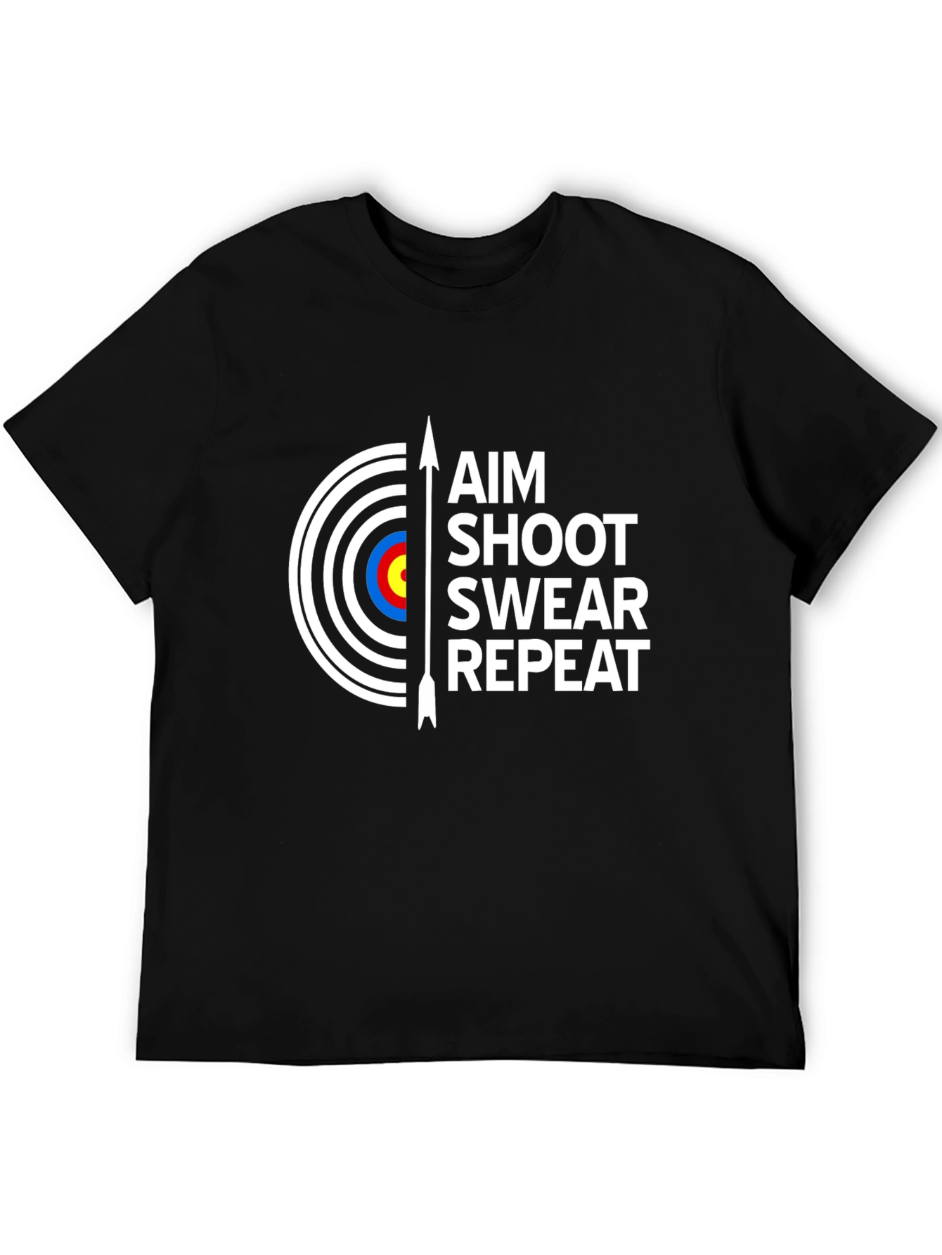 Aim Shoot Swear Repeat Archery T-Shirt