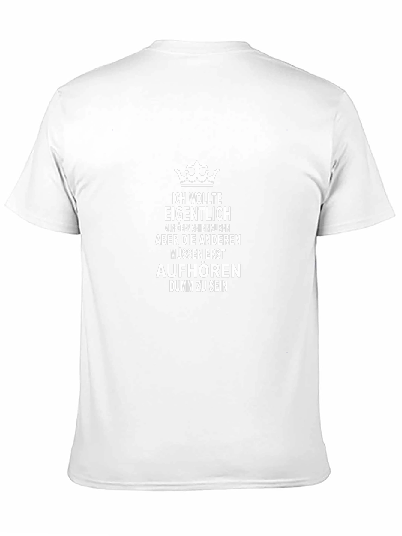 Funny German T-Shirt - I Wanted To Be Nice