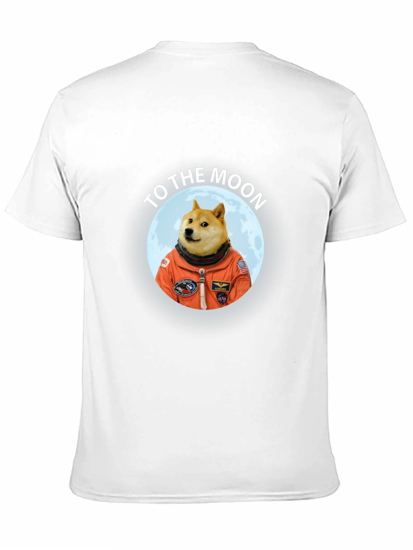 Doge to the Moon Black T-Shirt