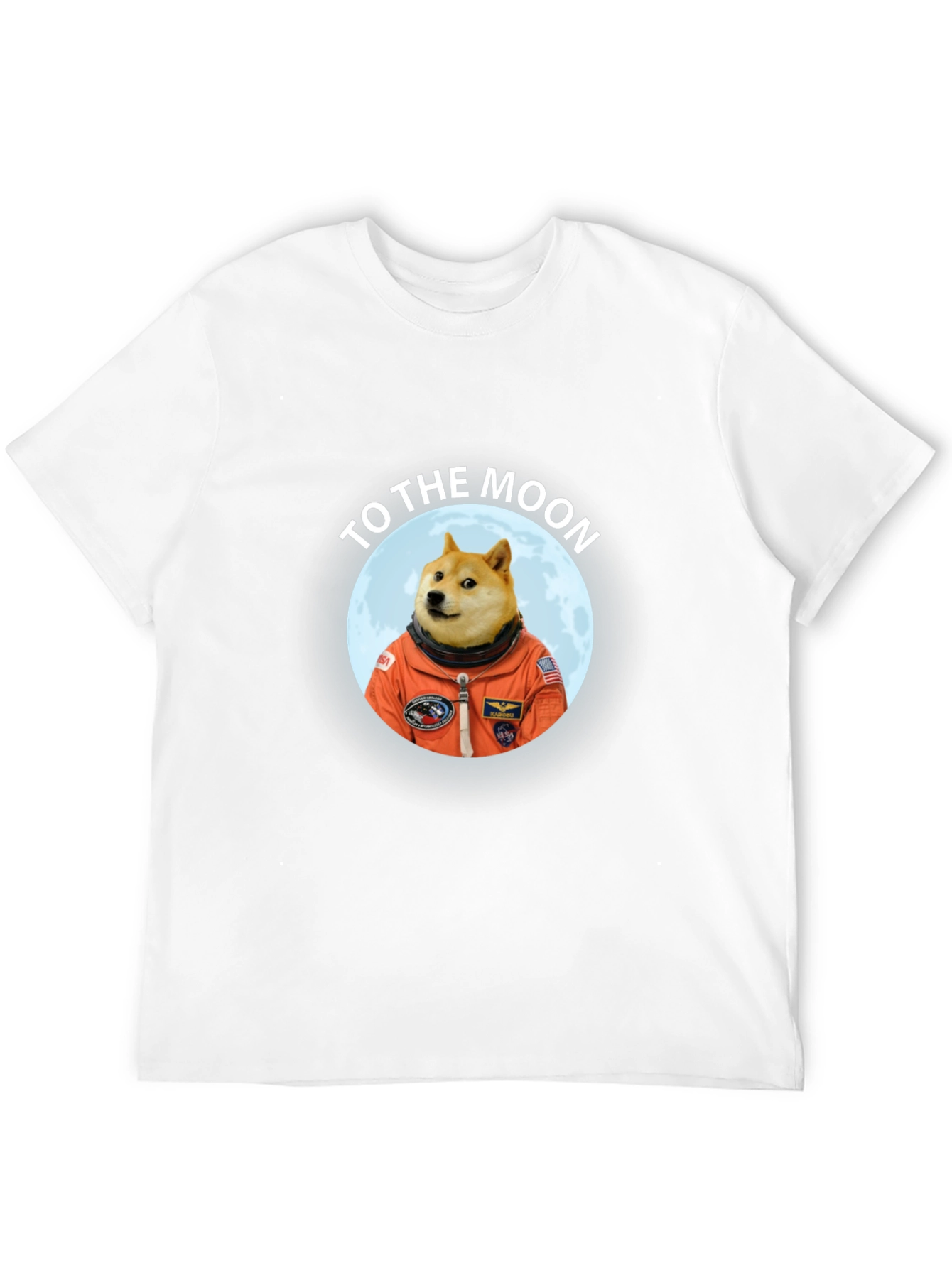 Doge to the Moon Black T-Shirt