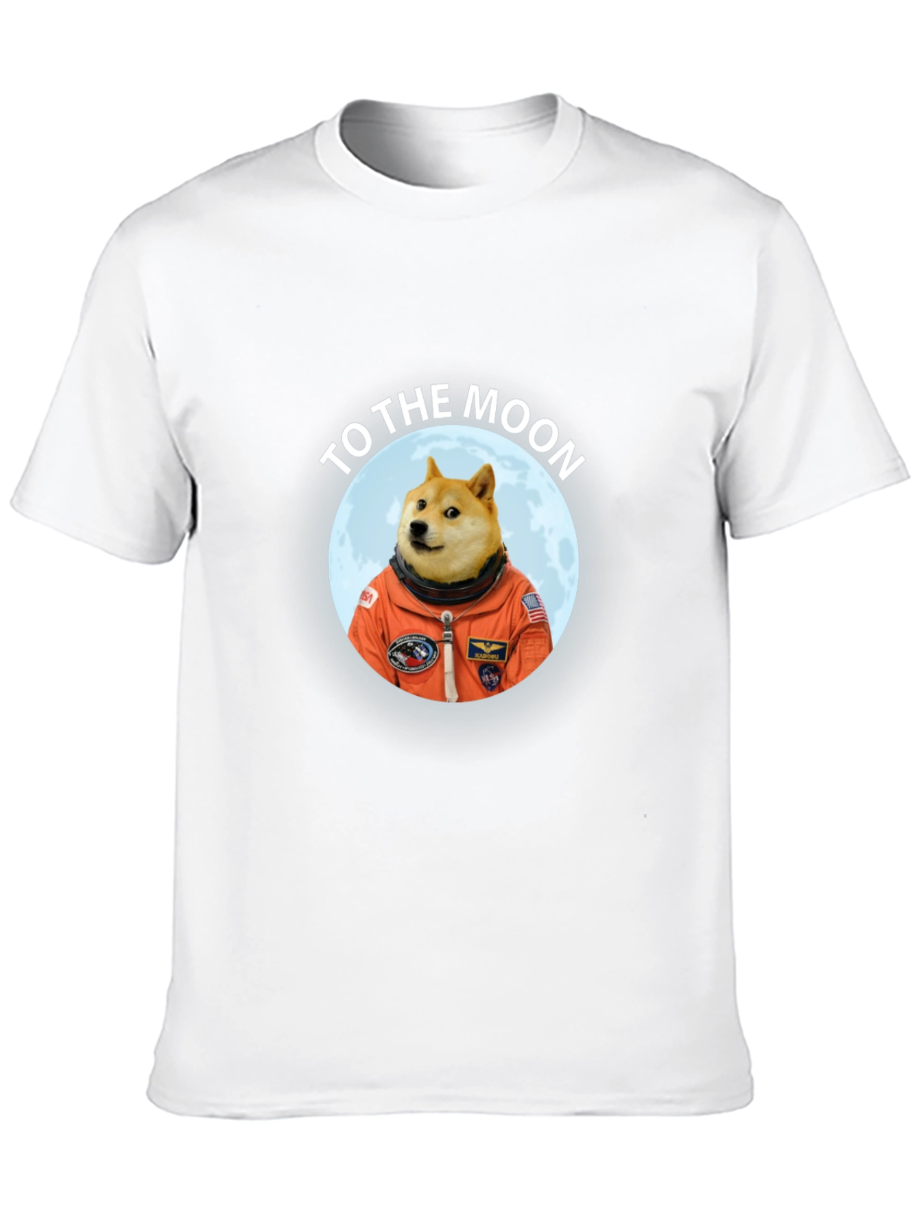 Doge to the Moon Black T-Shirt