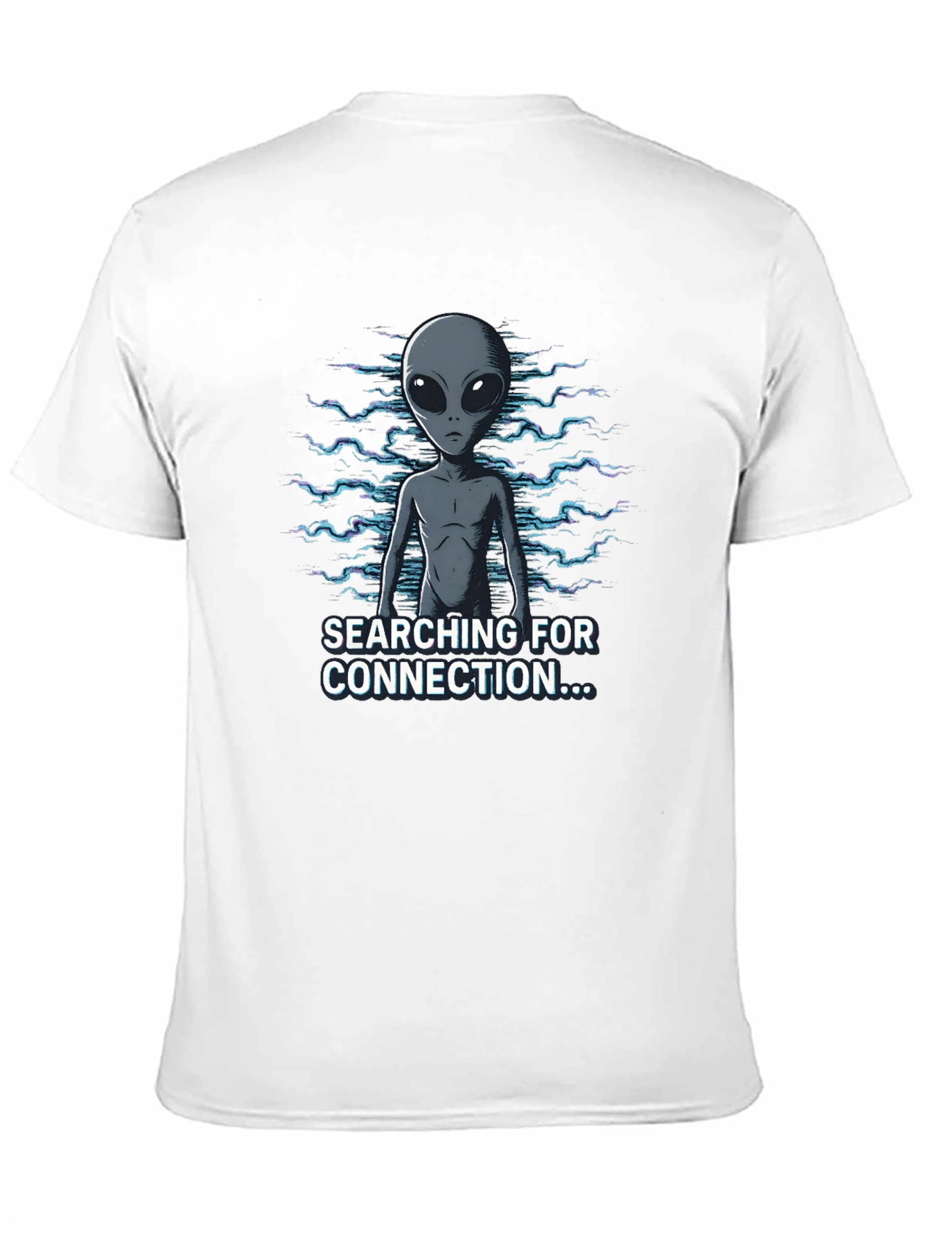 Alien Connection Graphic Tee - Black Cotton Blend