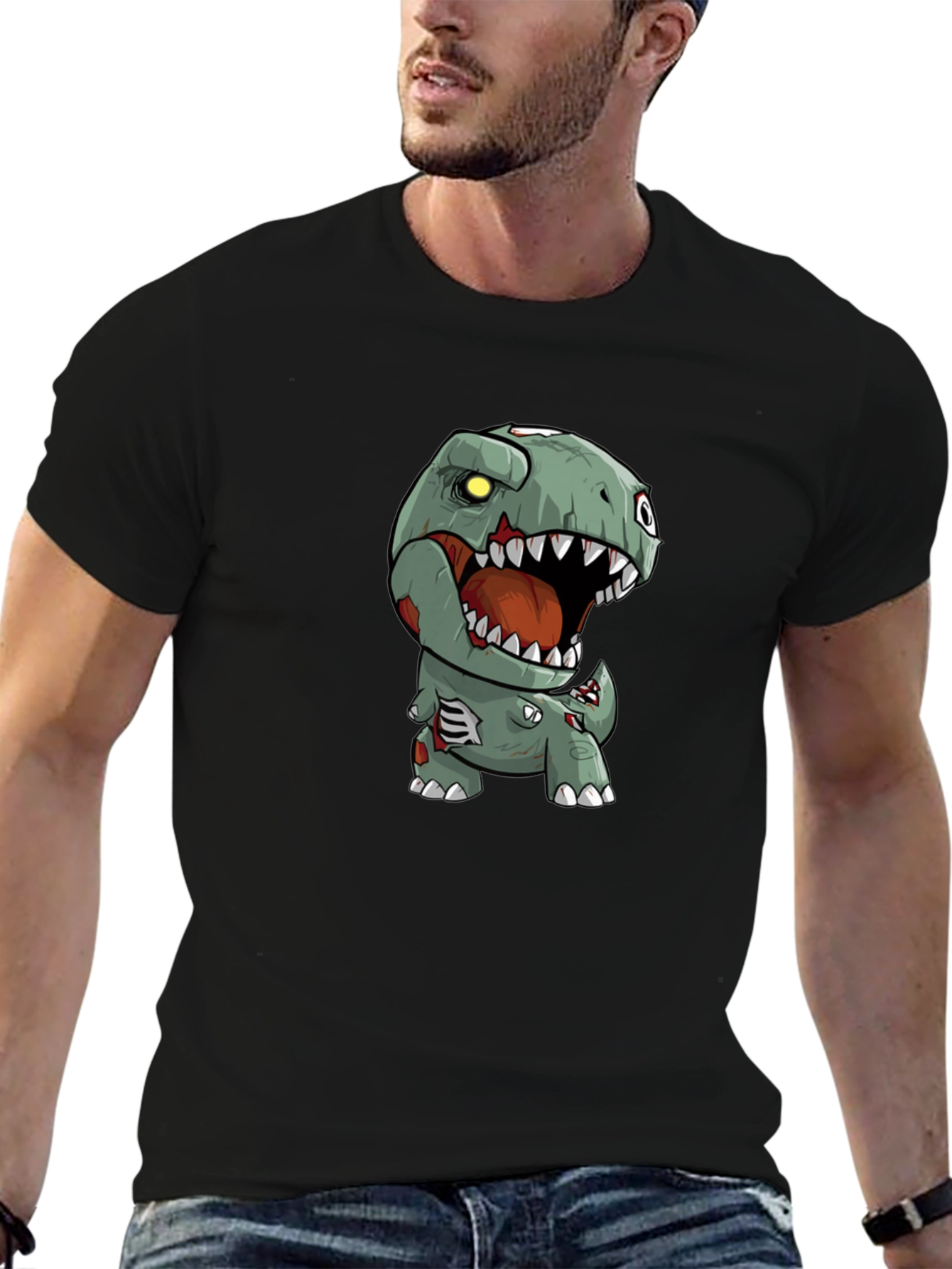 Zombie Dinosaur Graphic Tee