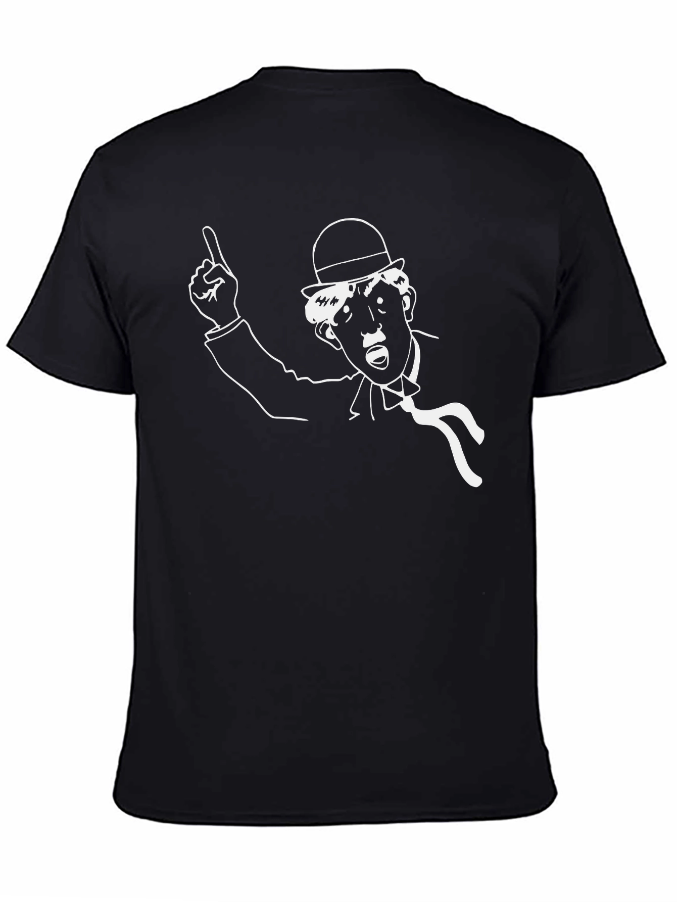 Classic Cartoon Graphic Black T-Shirt