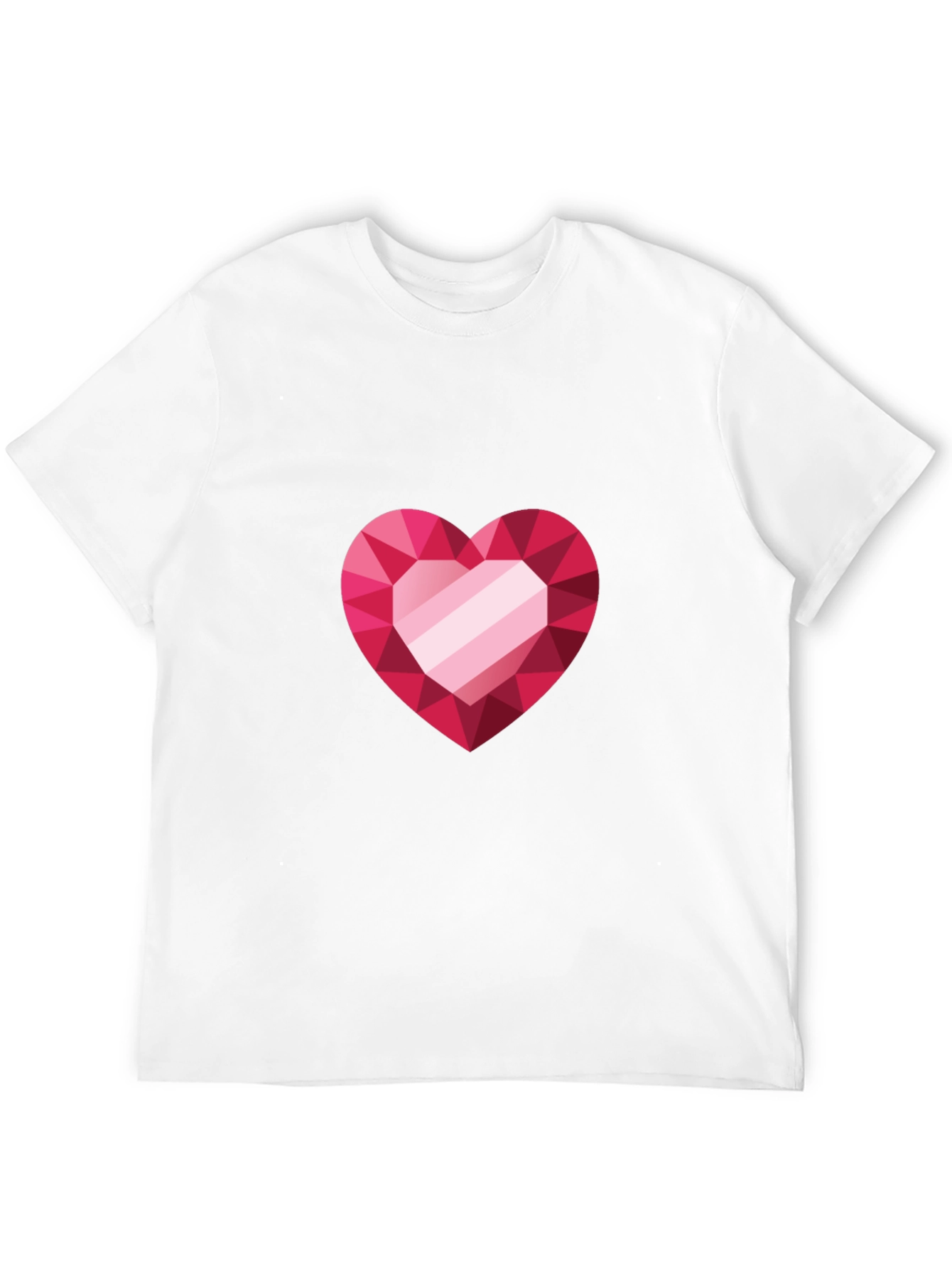 Geometric Heart Graphic Tee - Modern Love
