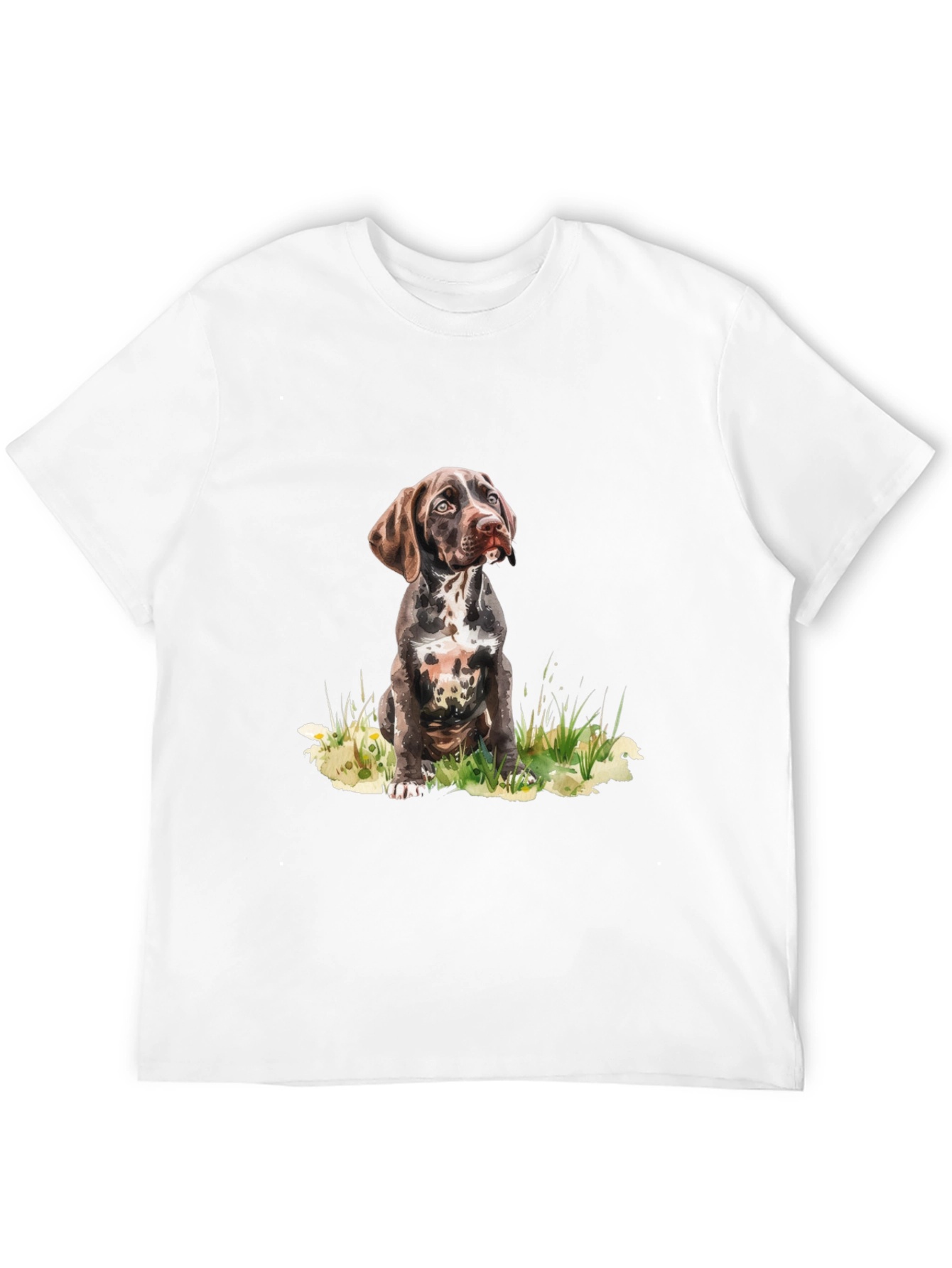 Dog Portrait Graphic Tee - Casual Style