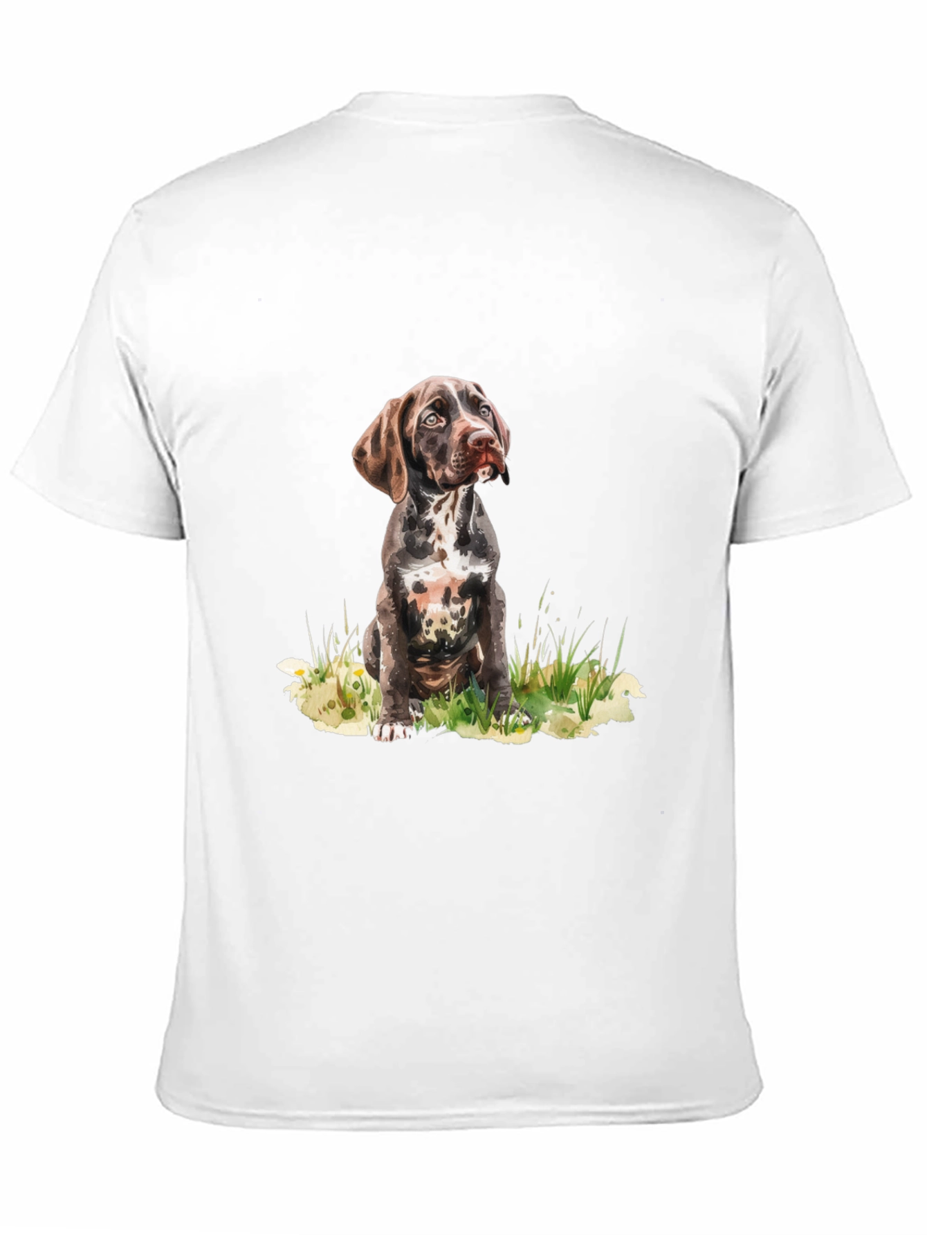 Dog Portrait Graphic Tee - Casual Style
