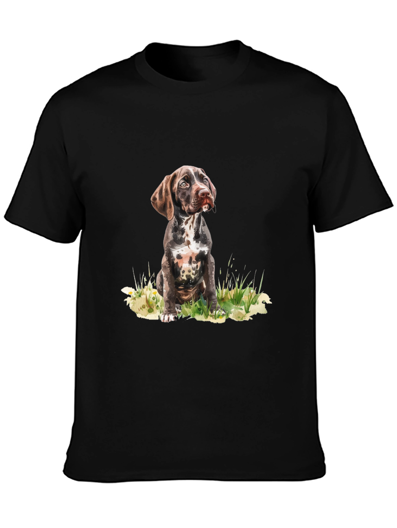Dog Portrait Graphic Tee - Casual Style