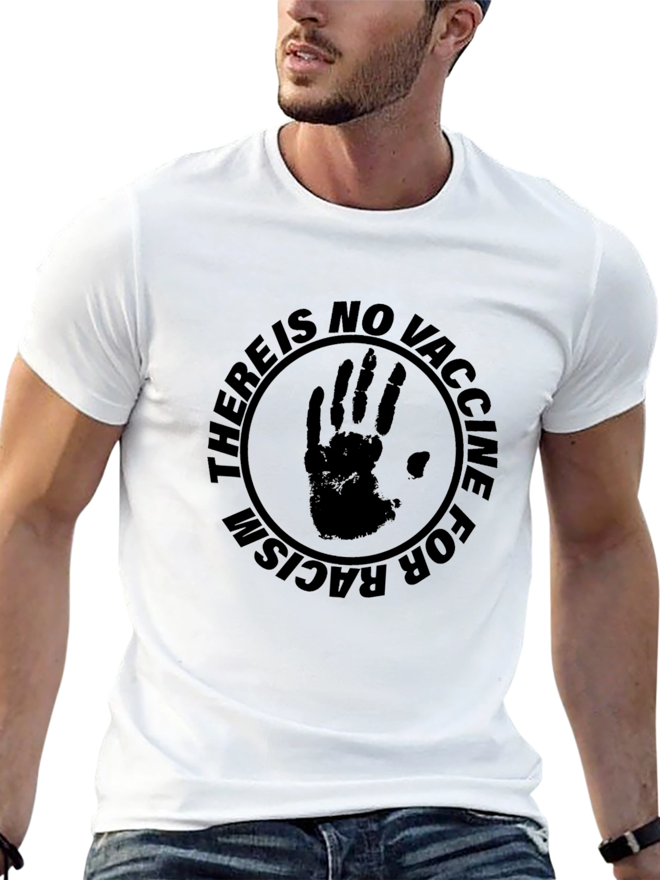 No Vaccine for Racism Graphic Tee