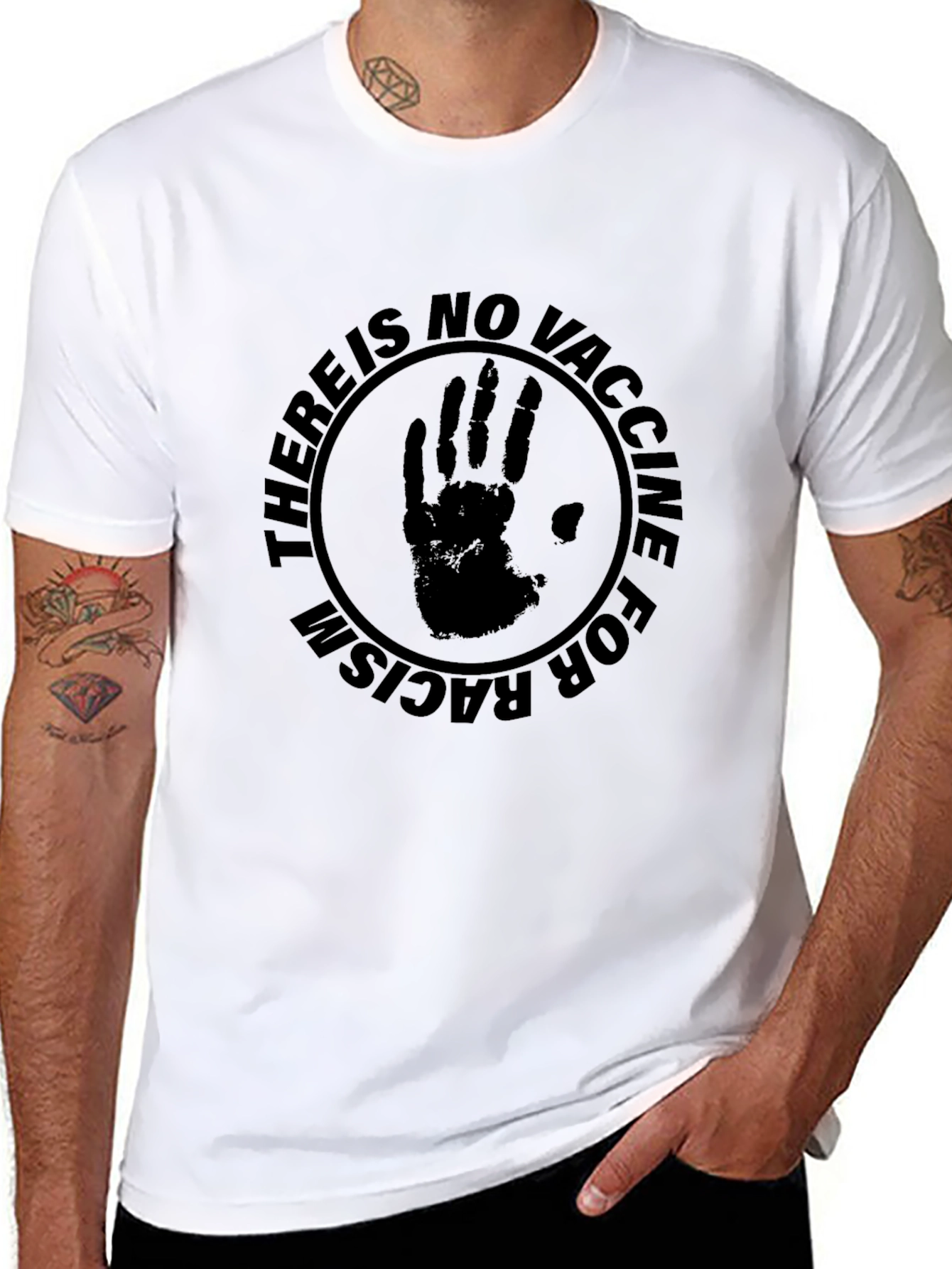 No Vaccine for Racism Graphic Tee