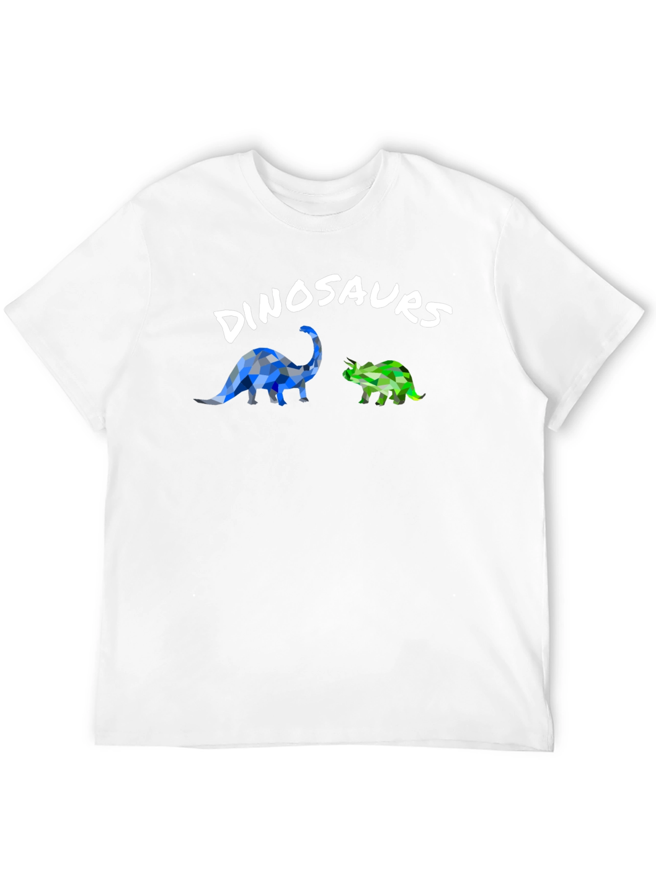 Dinosaur Graphic T-Shirt - Geometric Style