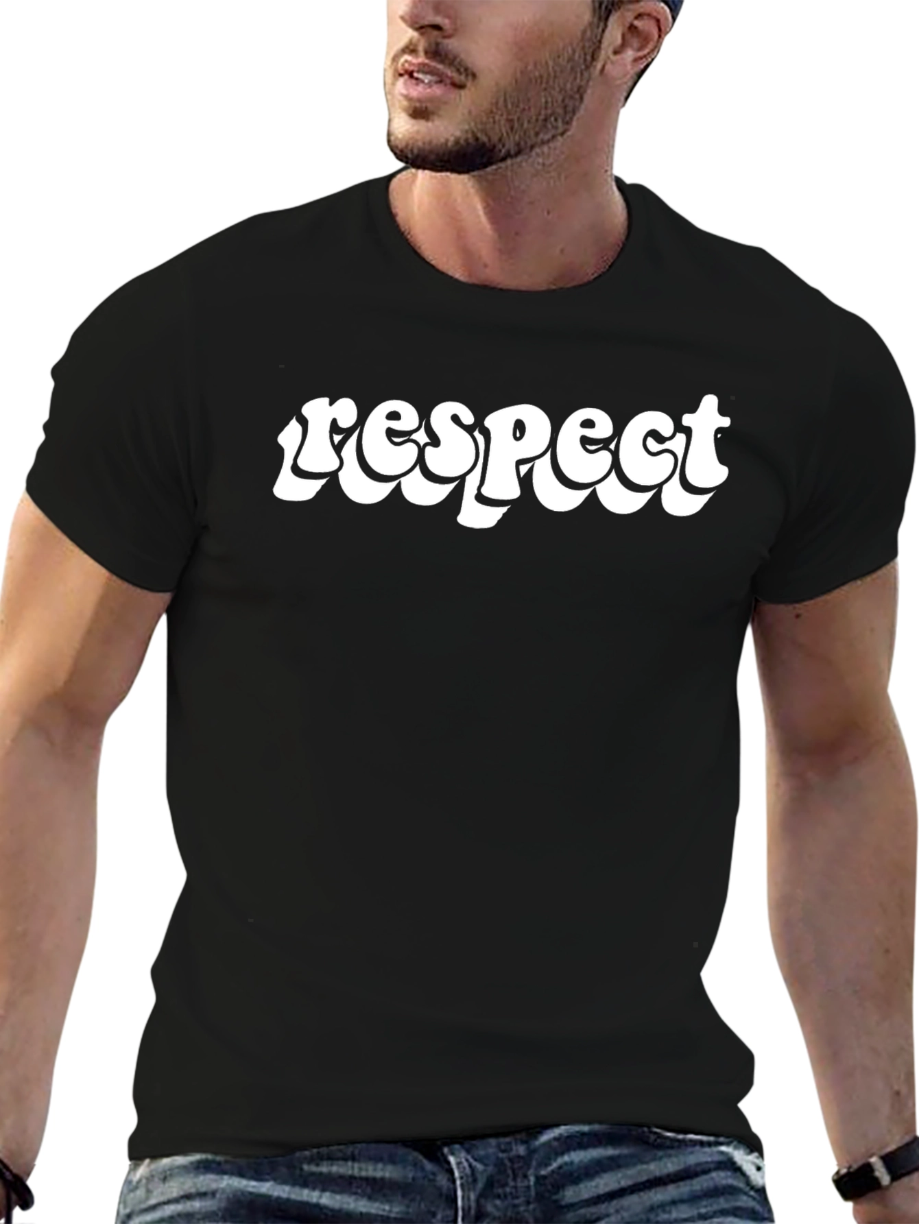 Respect T-Shirt - Retro Style Word Art