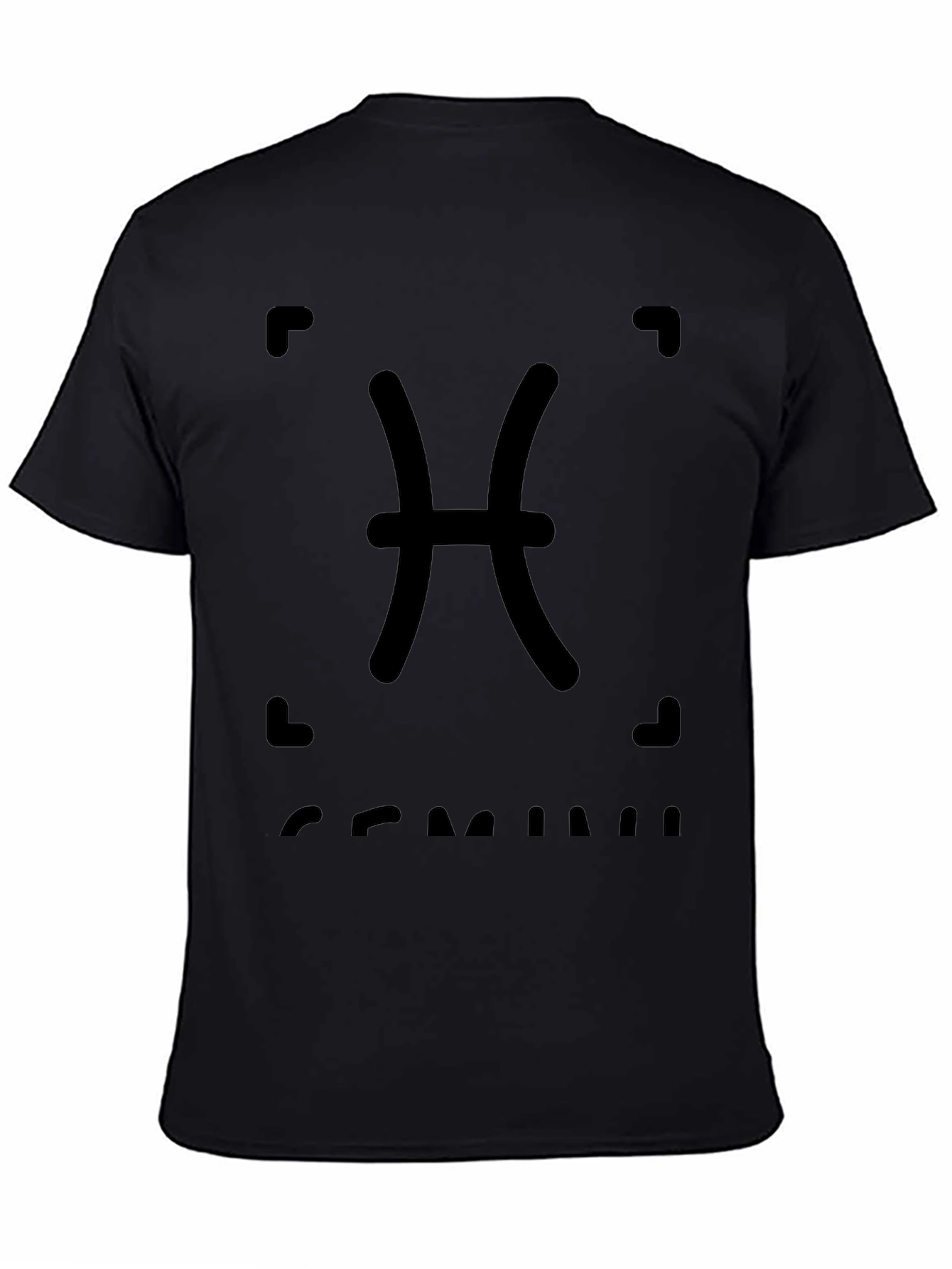 Pisces Zodiac Black T-Shirt