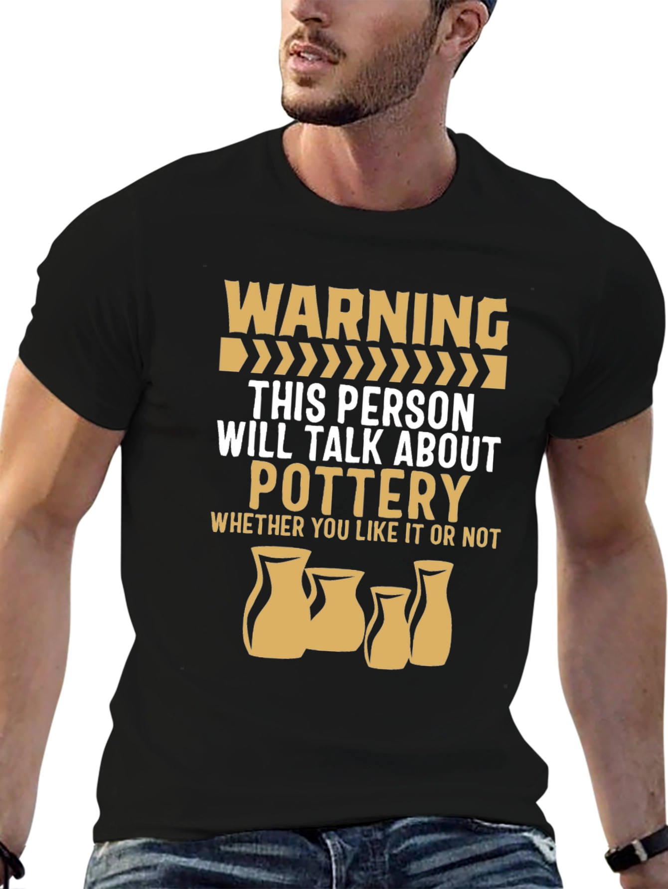 Pottery Warning Graphic T-Shirt