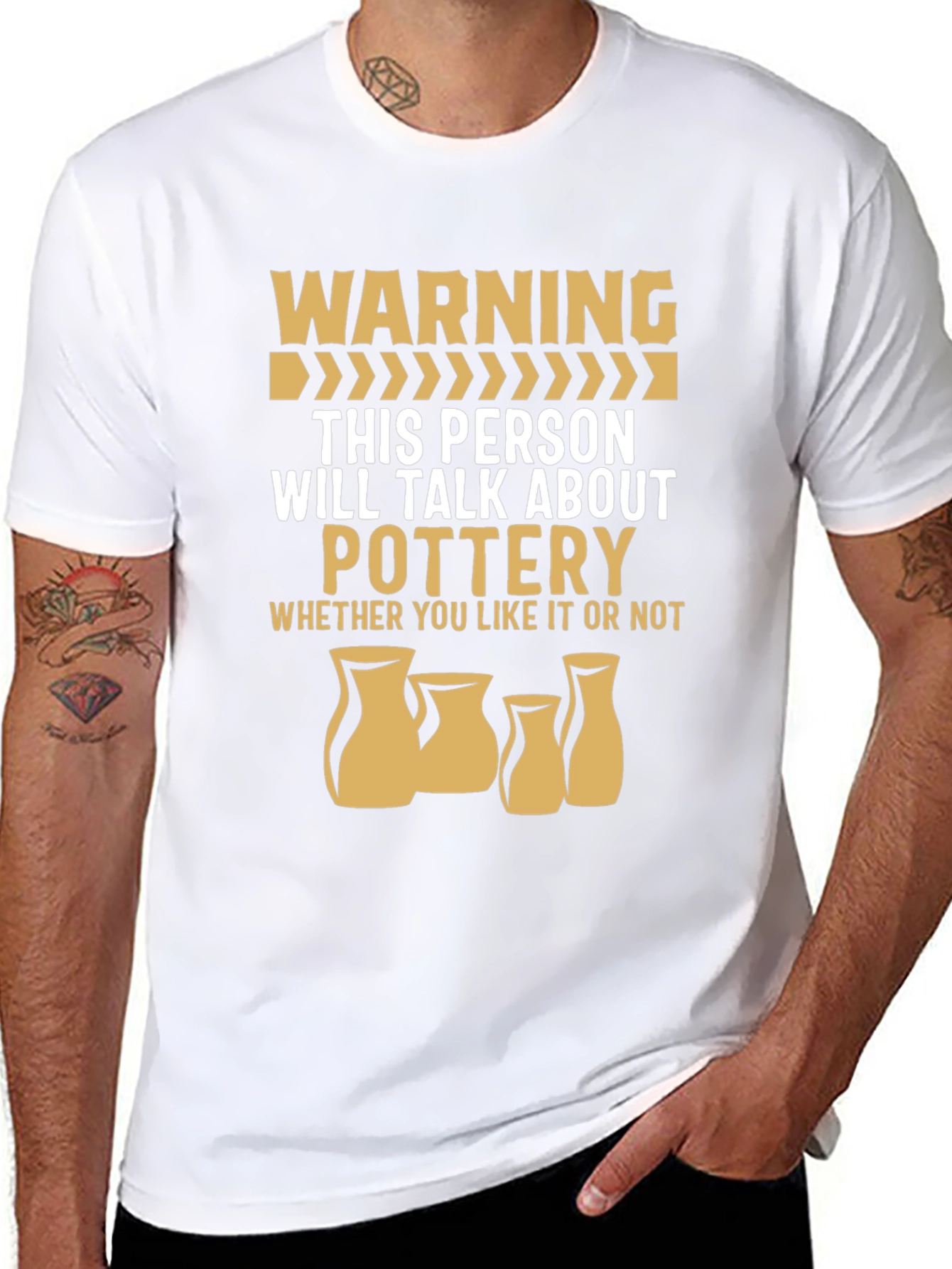Pottery Warning Graphic T-Shirt