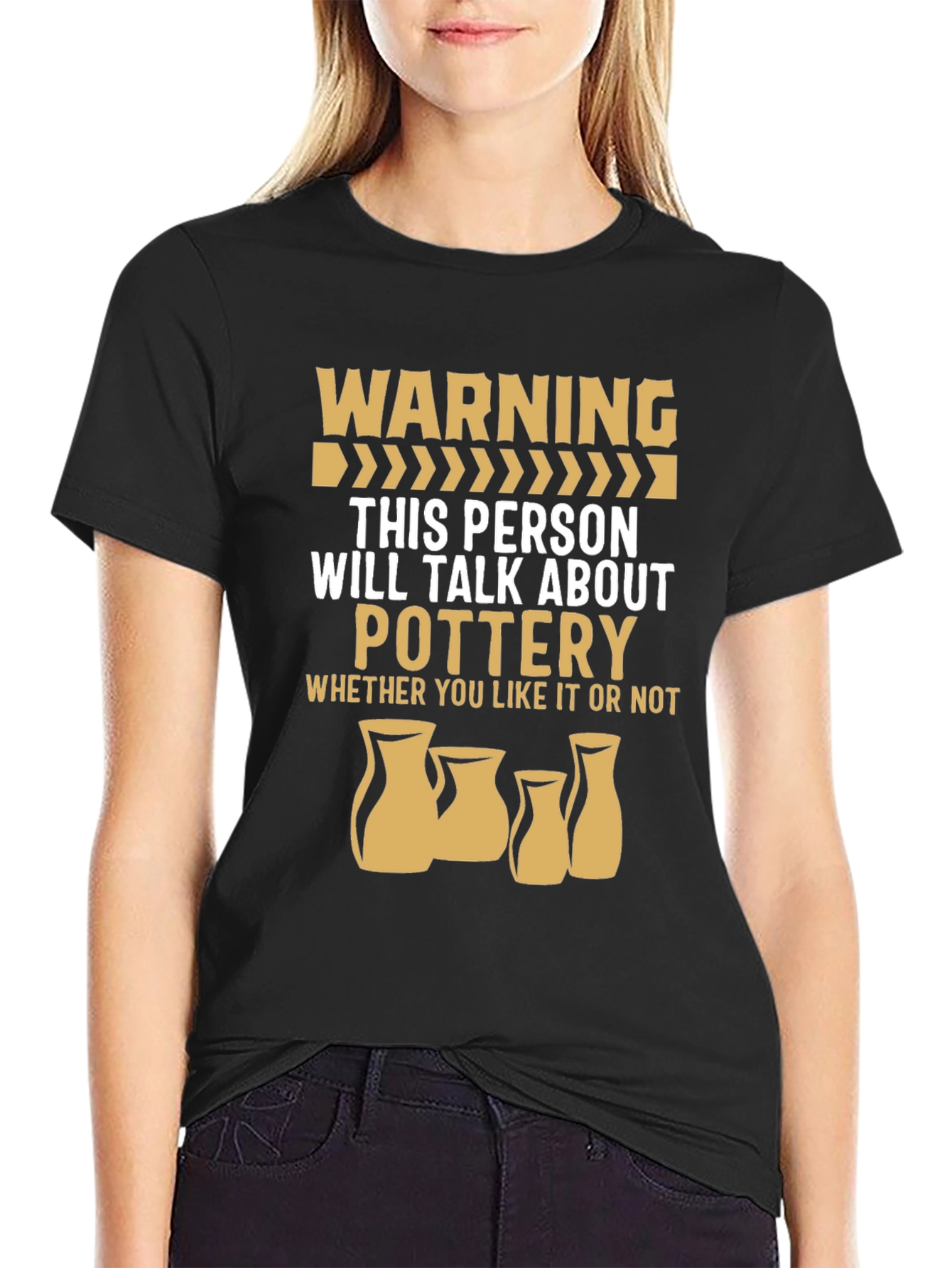 Pottery Warning Graphic T-Shirt
