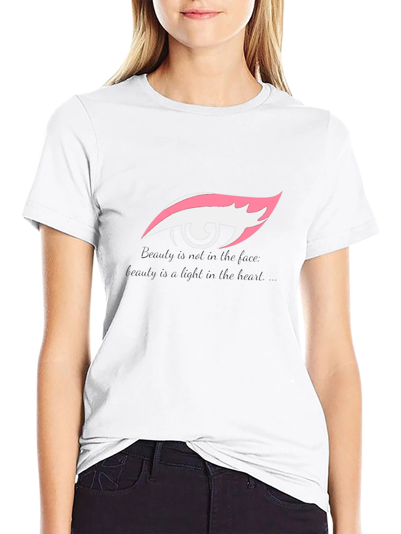 Eye Graphic Black T-Shirt - Beauty Within