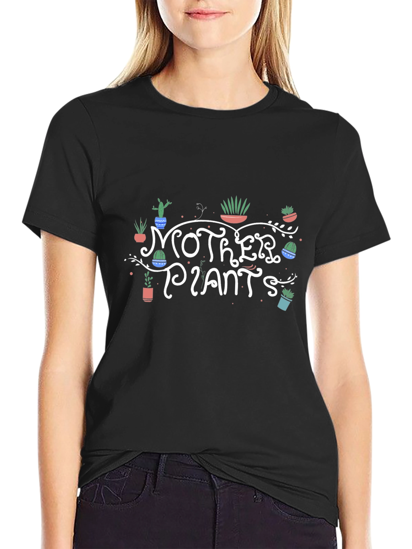 Mother Plants T-Shirt - Black Graphic Tee