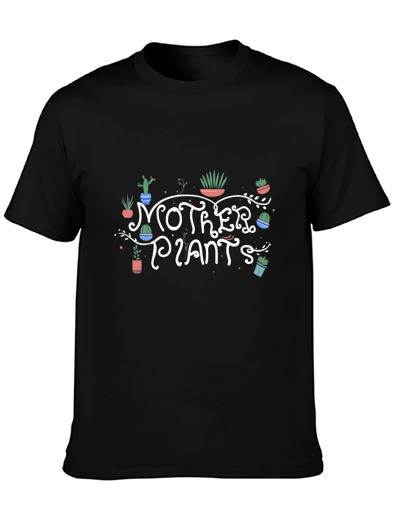 Mother Plants T-Shirt - Black Graphic Tee