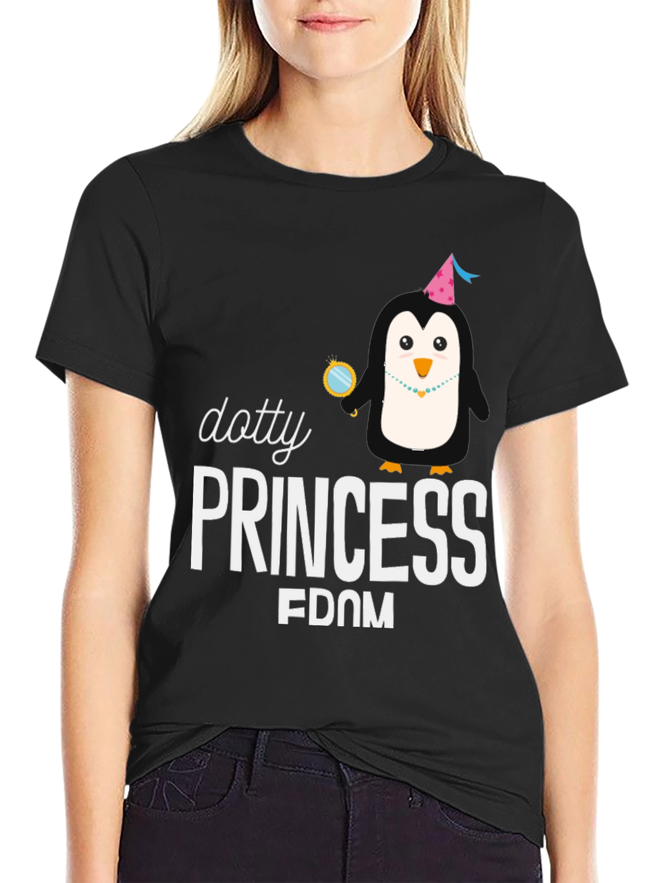 Dotty Princess Penguin T-Shirt
