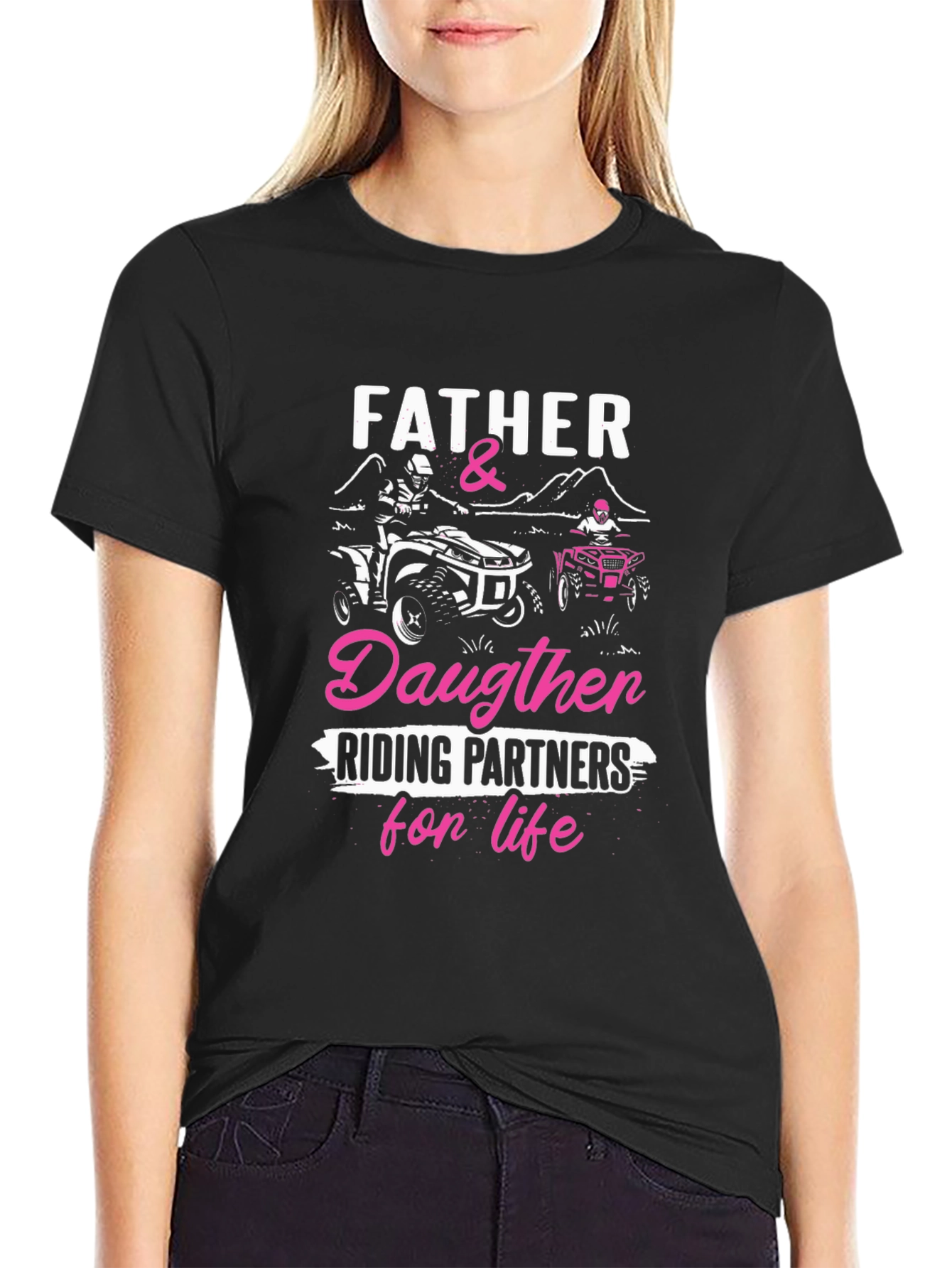 Father & Daughter Riding Partners T-Shirt