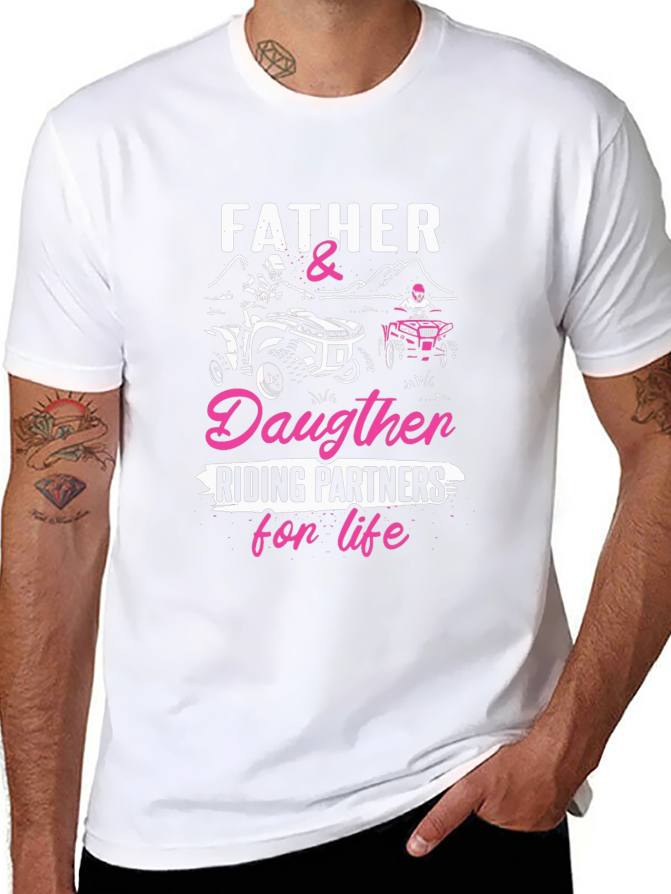 Father & Daughter Riding Partners T-Shirt
