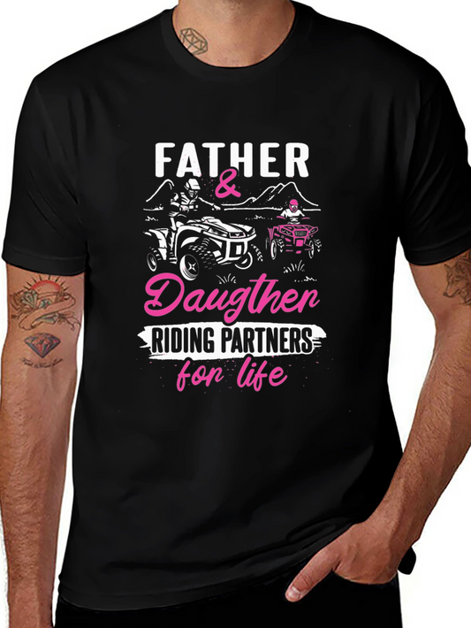 Father & Daughter Riding Partners T-Shirt
