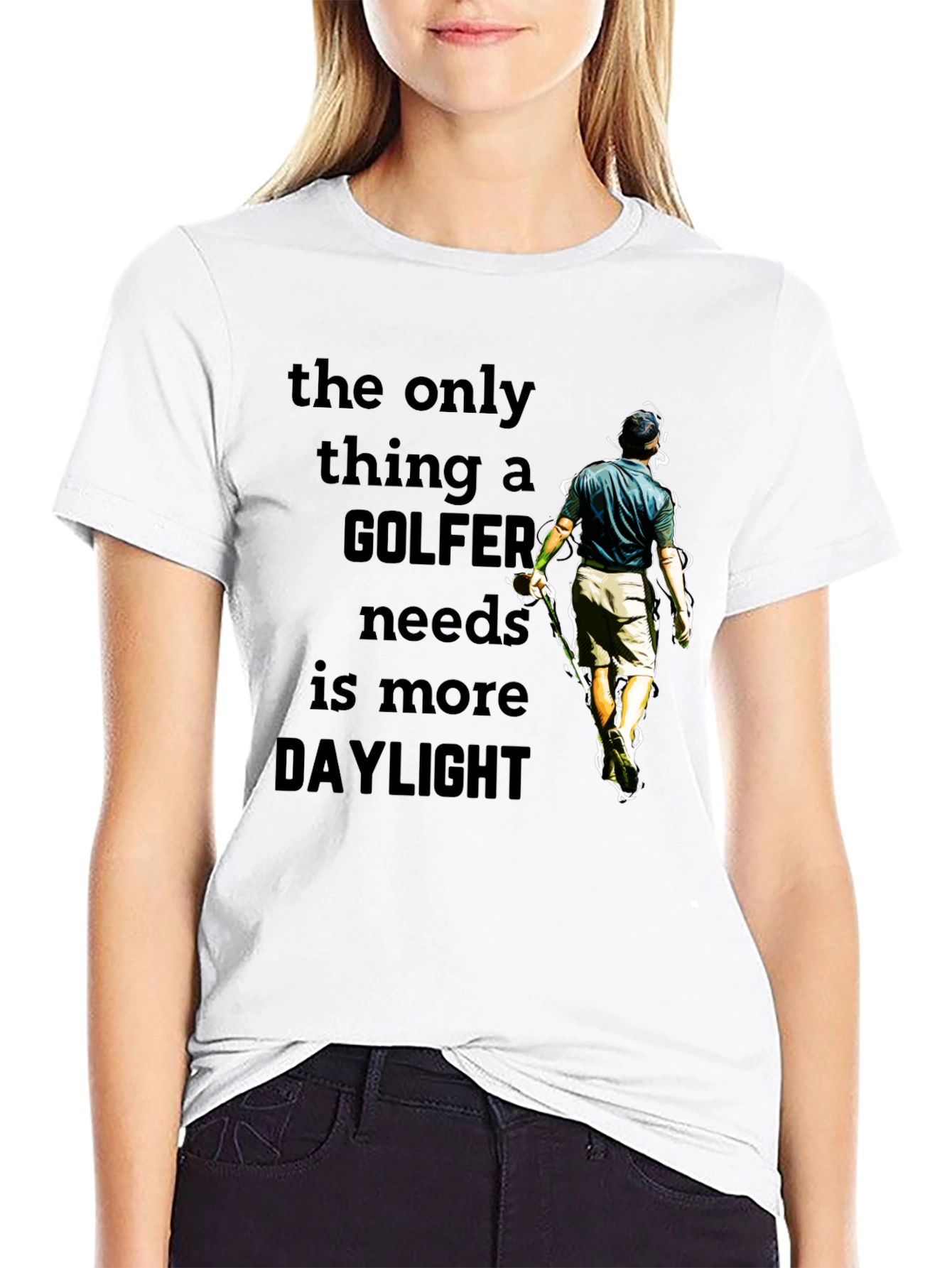 Golfer Daylight T-Shirt - Funny Golf Lover Tee