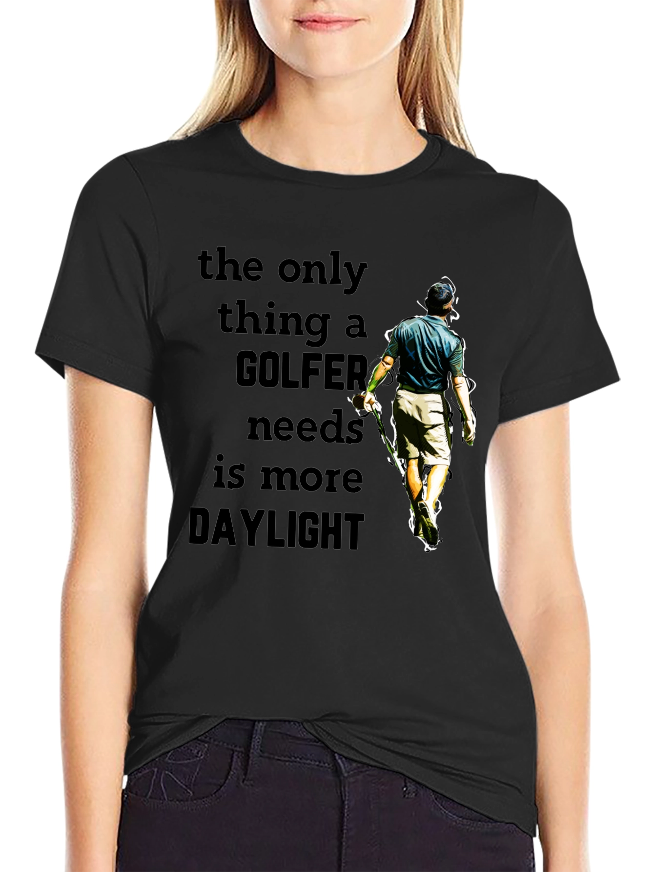 Golfer Daylight T-Shirt - Funny Golf Lover Tee