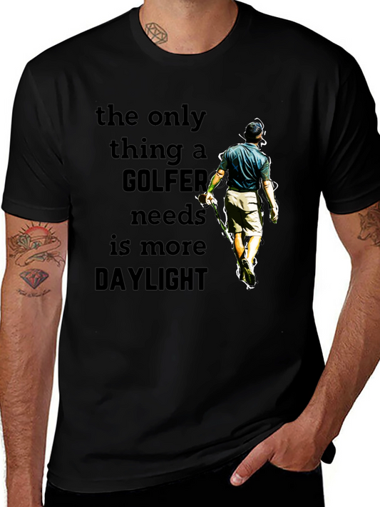 Golfer Daylight T-Shirt - Funny Golf Lover Tee