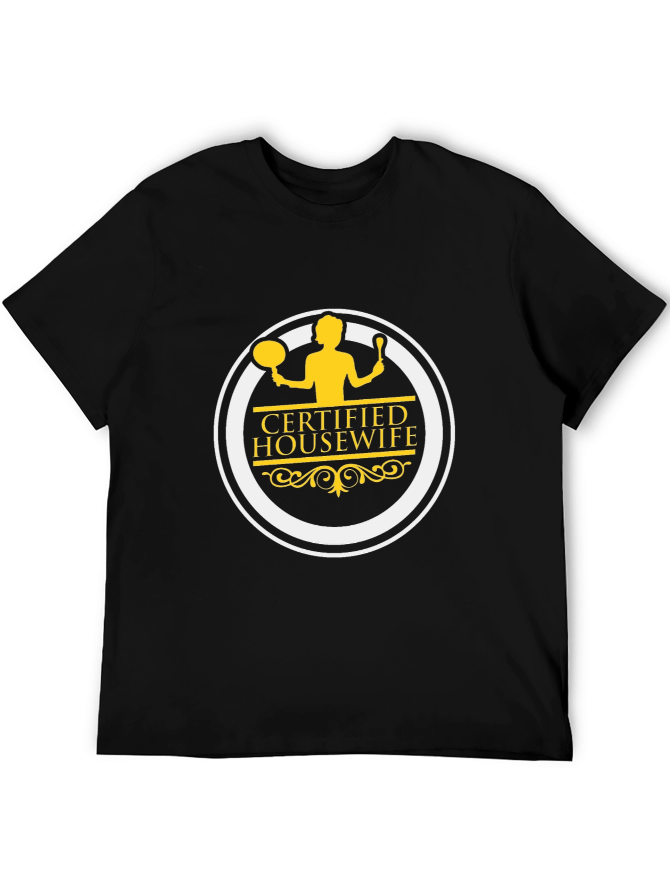 Certified Housewife Black T-Shirt