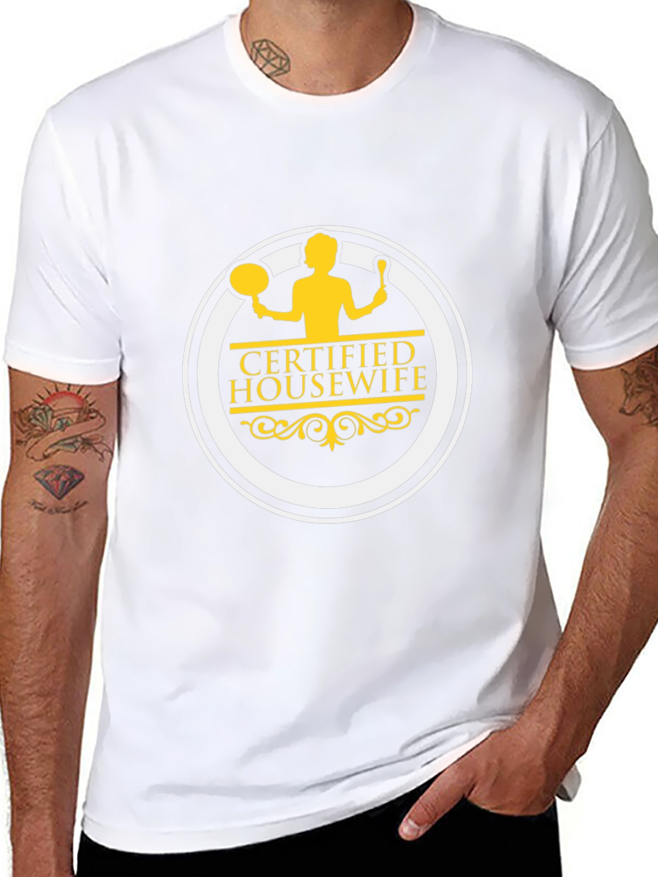 Certified Housewife Black T-Shirt