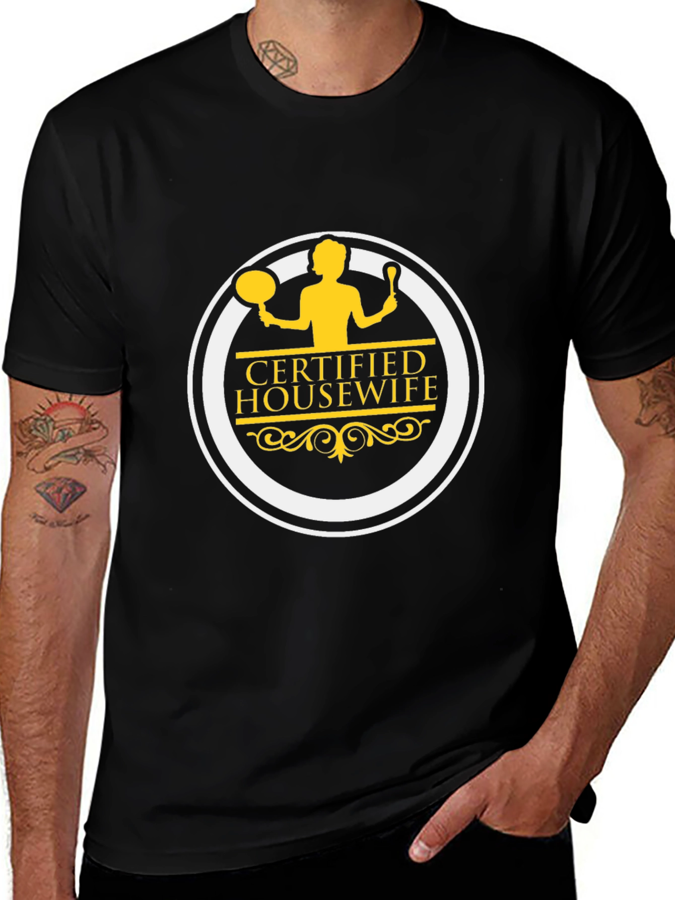 Certified Housewife Black T-Shirt