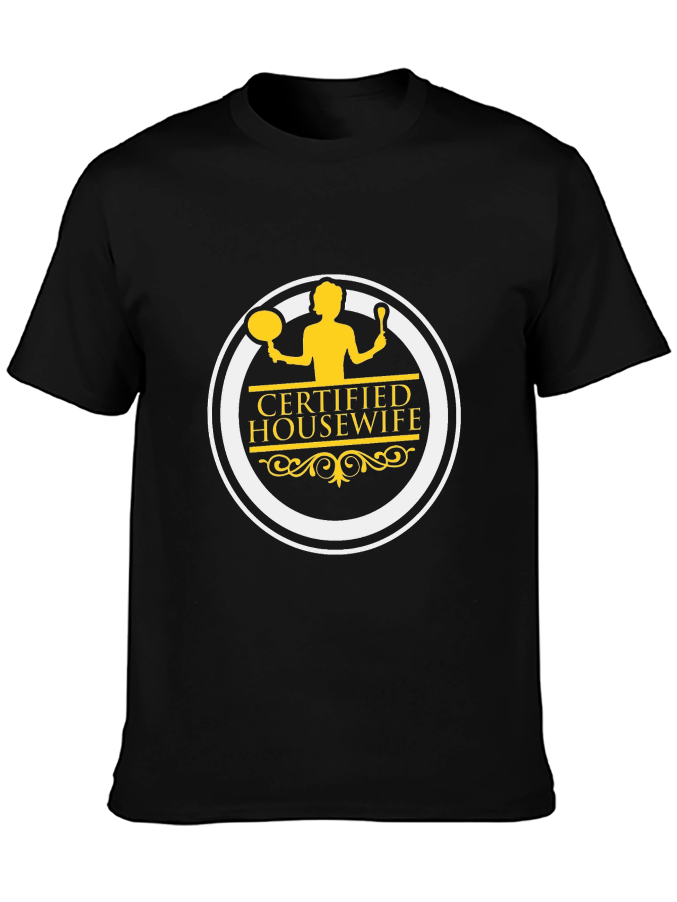 Certified Housewife Black T-Shirt