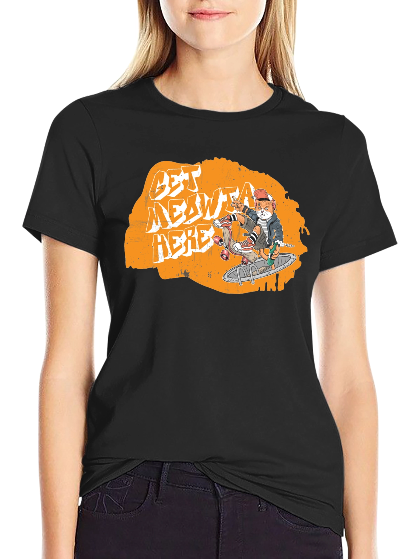 Cool Cat Skateboard T-Shirt