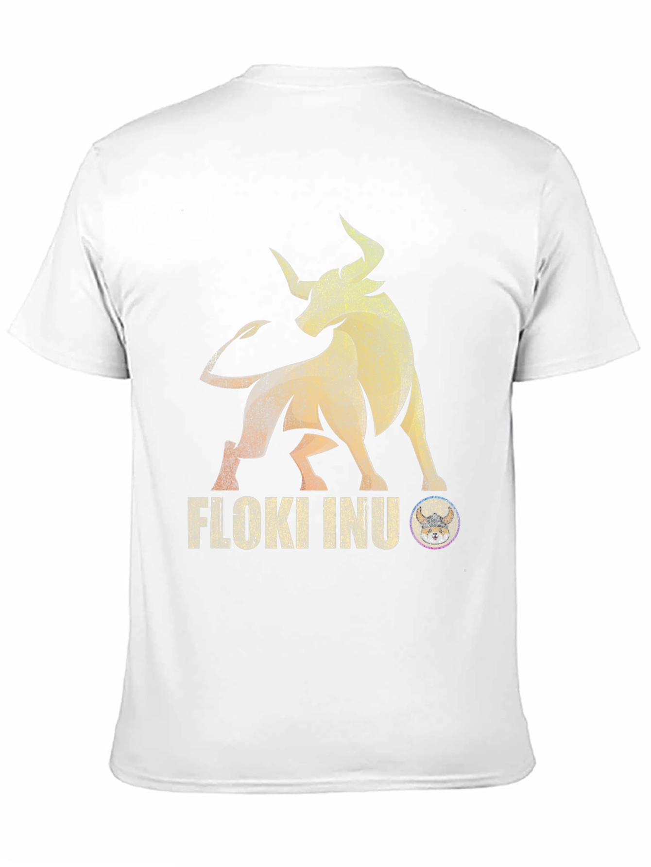 Floki Inu Bull Black T-Shirt - Crypto Viking Tee