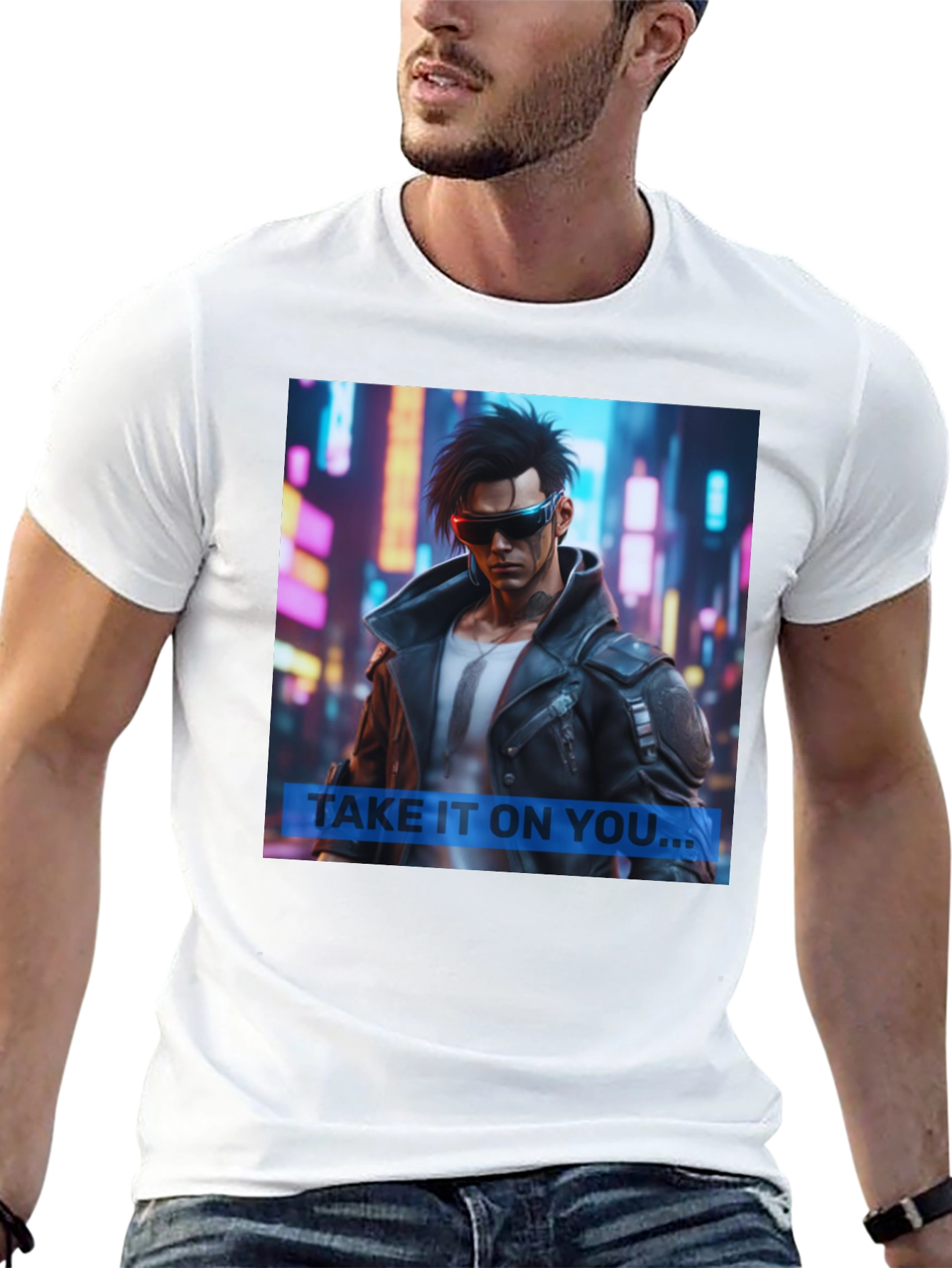 Cyberpunk Style Graphic Tee - Take It On You...