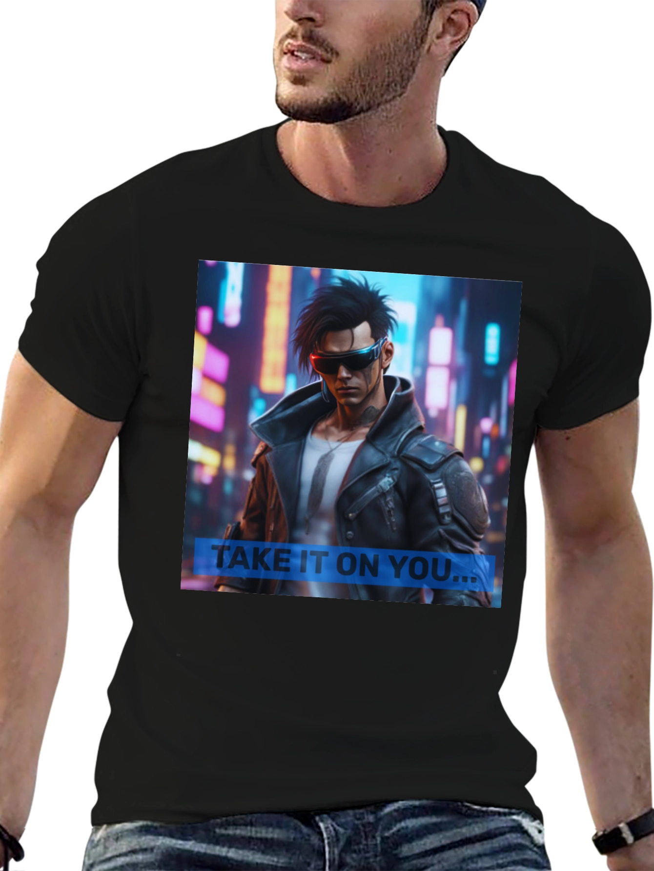 Cyberpunk Style Graphic Tee - Take It On You...