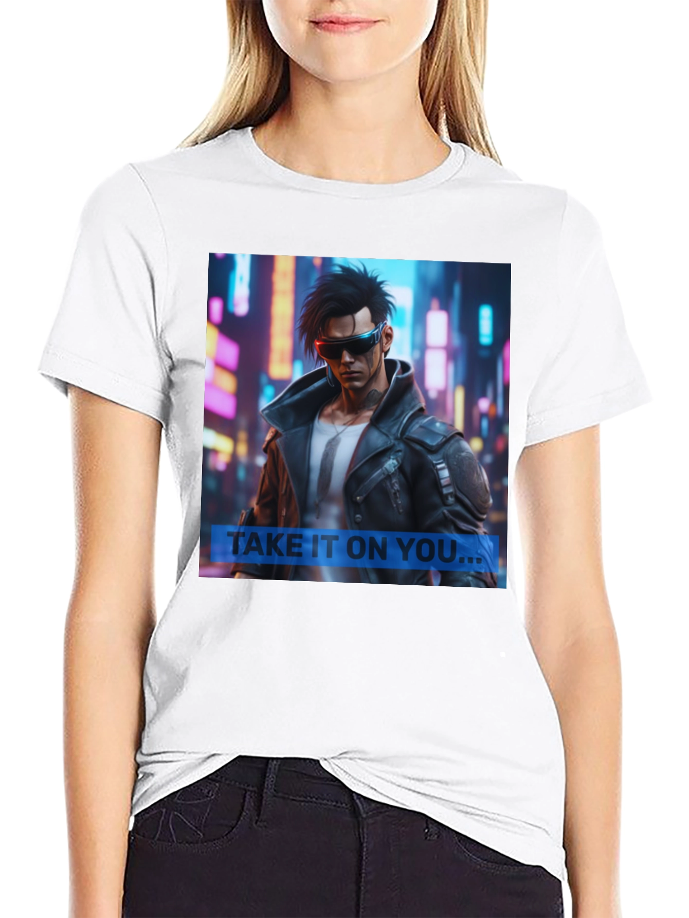 Cyberpunk Style Graphic Tee - Take It On You...