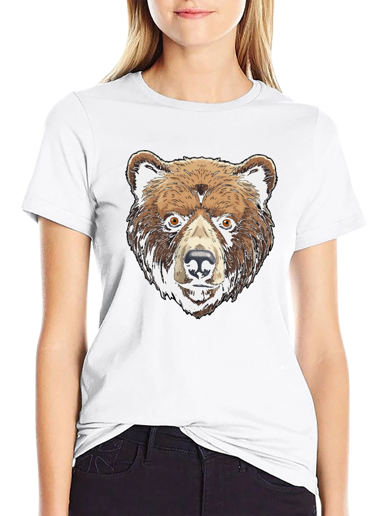 Bear Graphic Tee - Mens Black T-Shirt