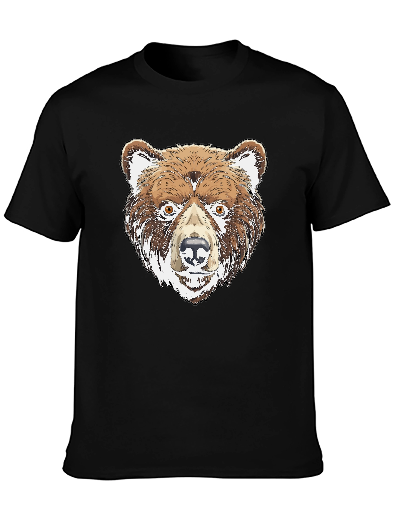 Bear Graphic Tee - Mens Black T-Shirt