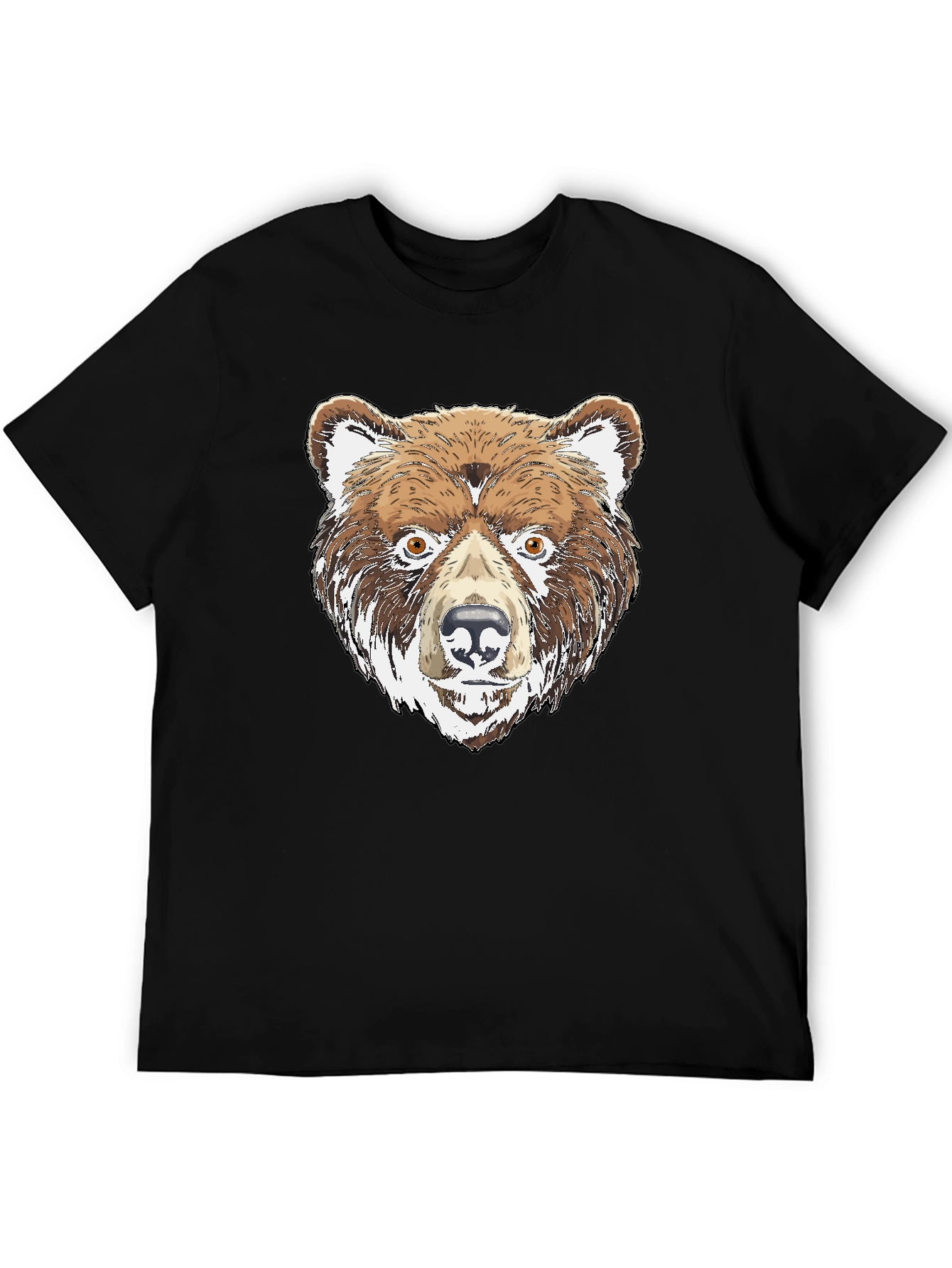 Bear Graphic Tee - Mens Black T-Shirt