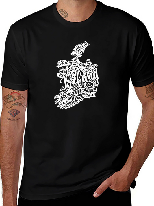 Ireland Map Black T-Shirt