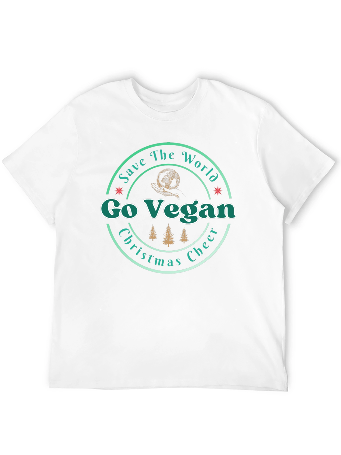 Go Vegan Christmas Cheer T-Shirt
