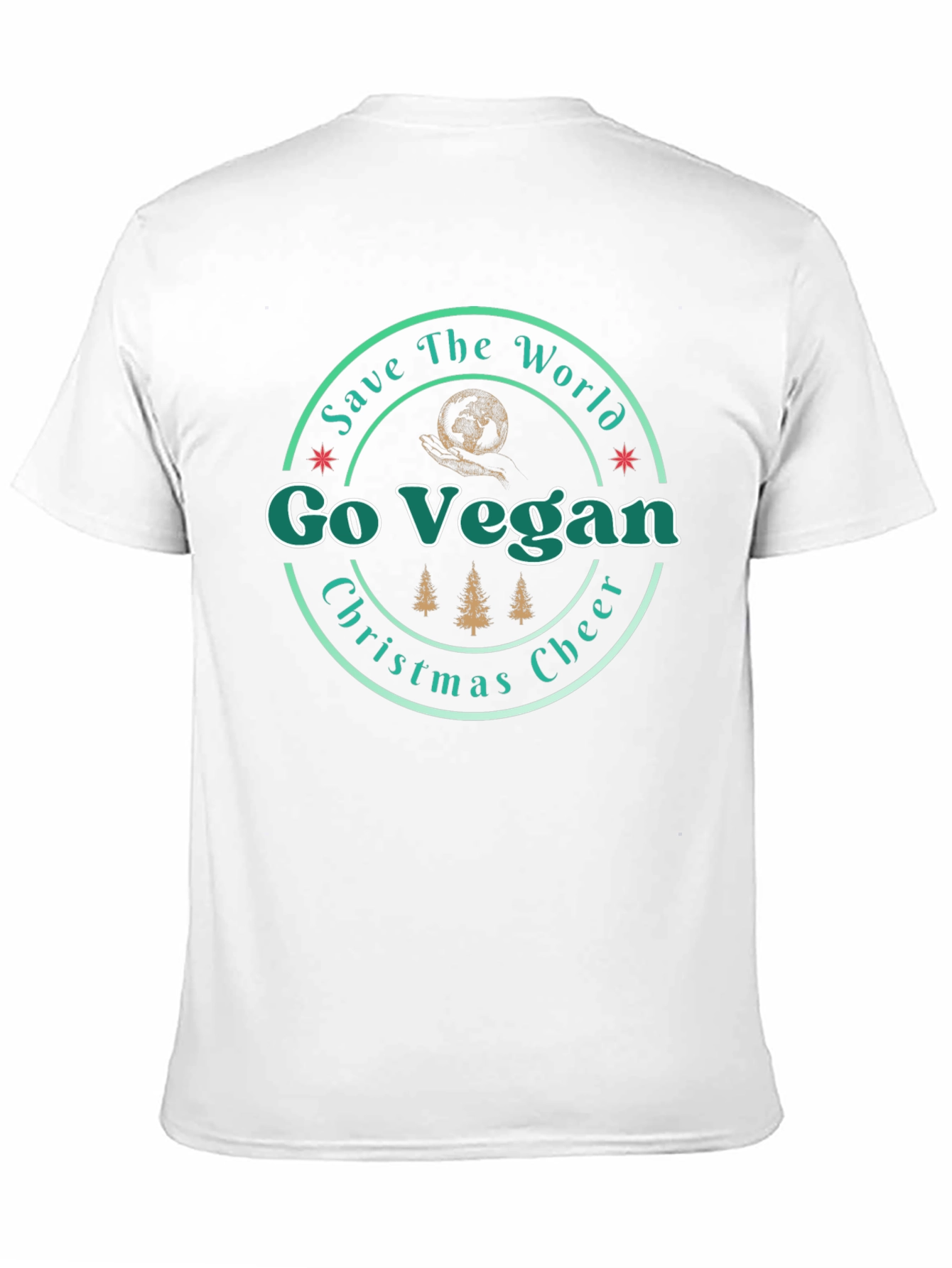 Go Vegan Christmas Cheer T-Shirt