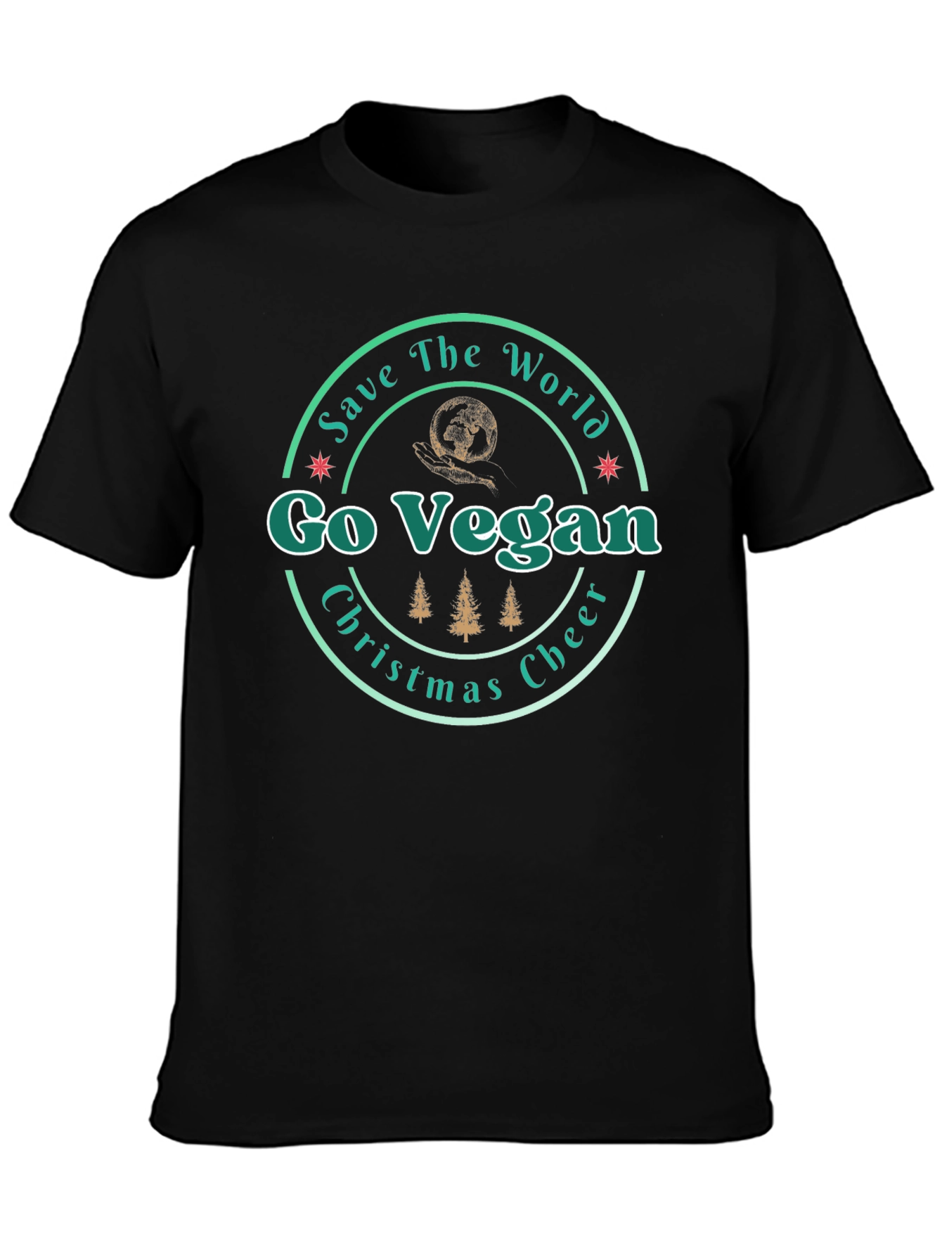 Go Vegan Christmas Cheer T-Shirt