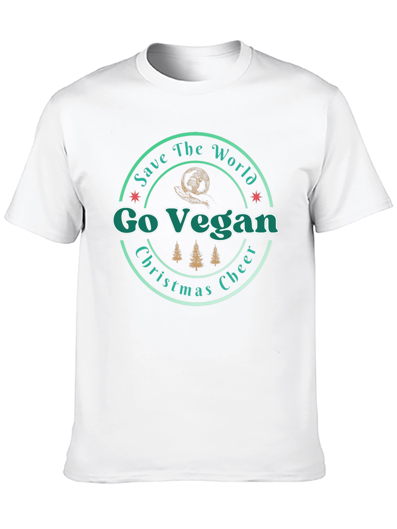 Go Vegan Christmas Cheer T-Shirt
