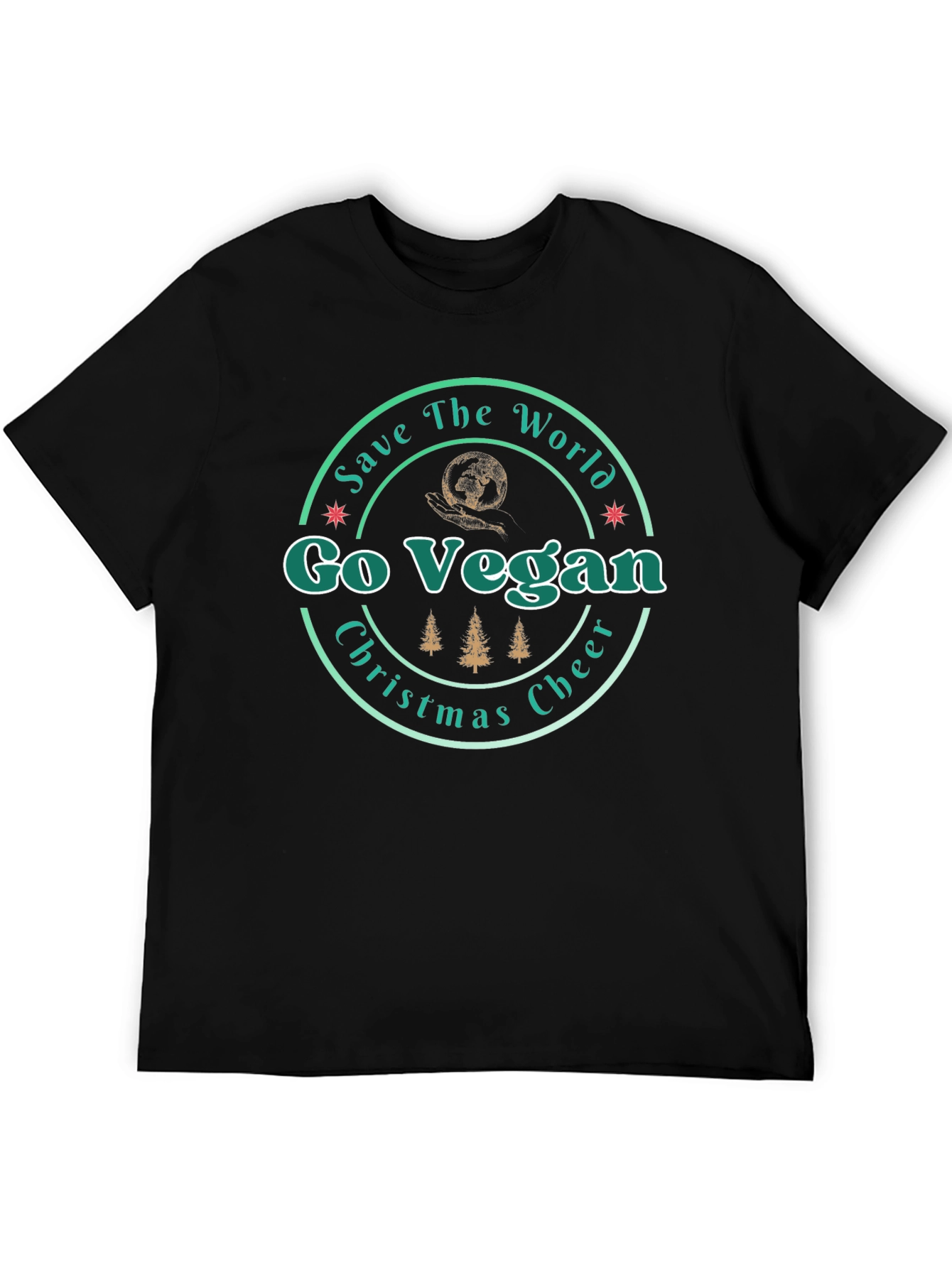 Go Vegan Christmas Cheer T-Shirt