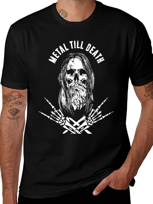 Metal Till Death Graphic T-Shirt
